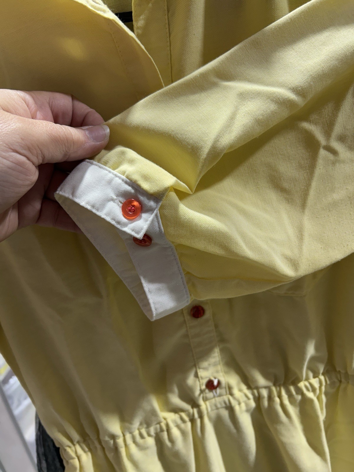 Vintage Kenny Classics Yellow Waitress Style Dress Size 12 All Original Buttons