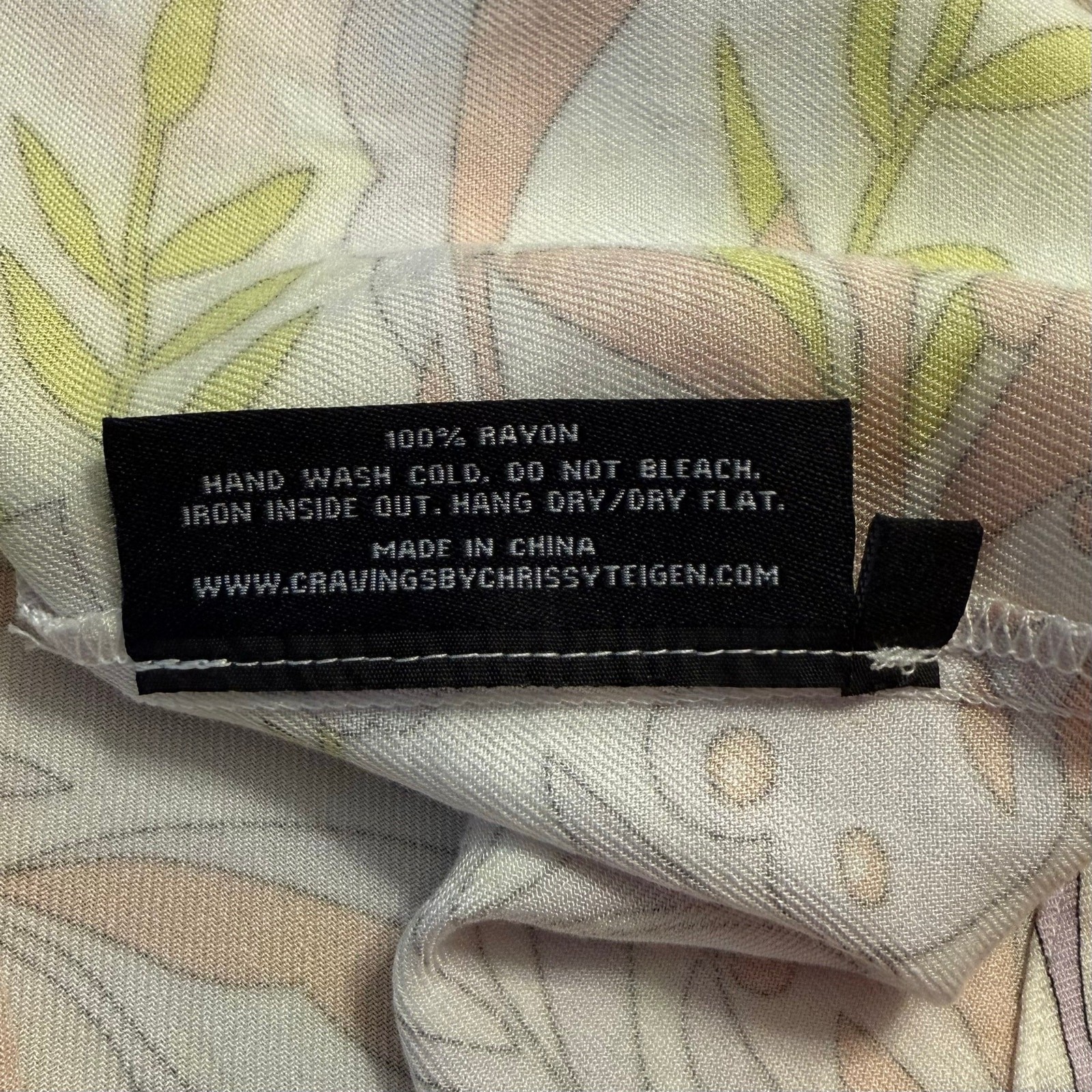 Cravings Kassatex Robe & Slippers The Dolcezza Wrap Crema Floral Size 4 (1x/2X)