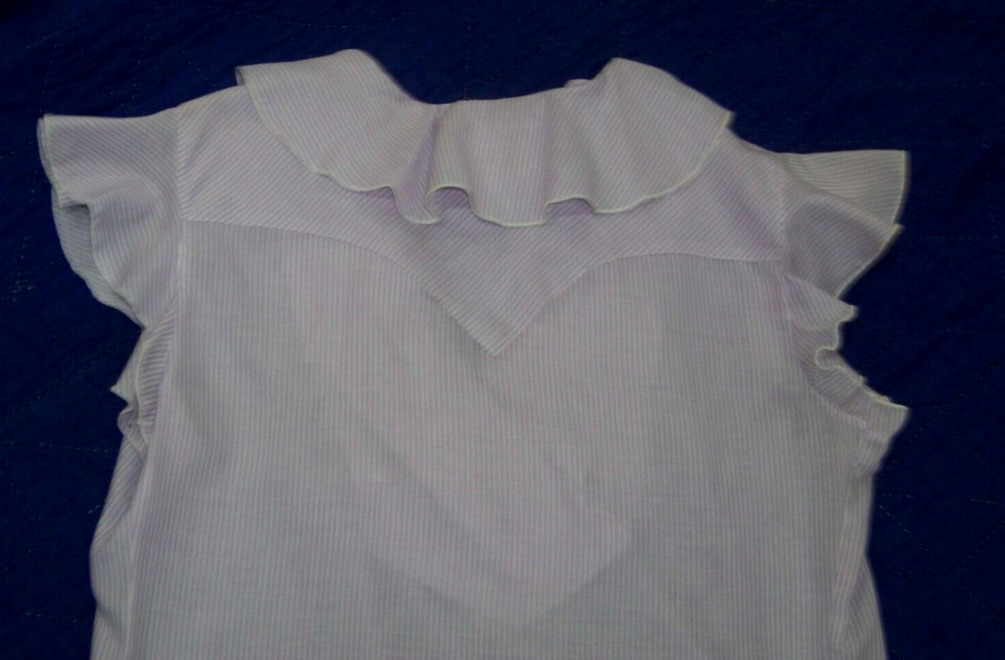 Vintage Panhandle Slim Pullover Top – Flutter Sleeves – 16/38 (See Measurements)