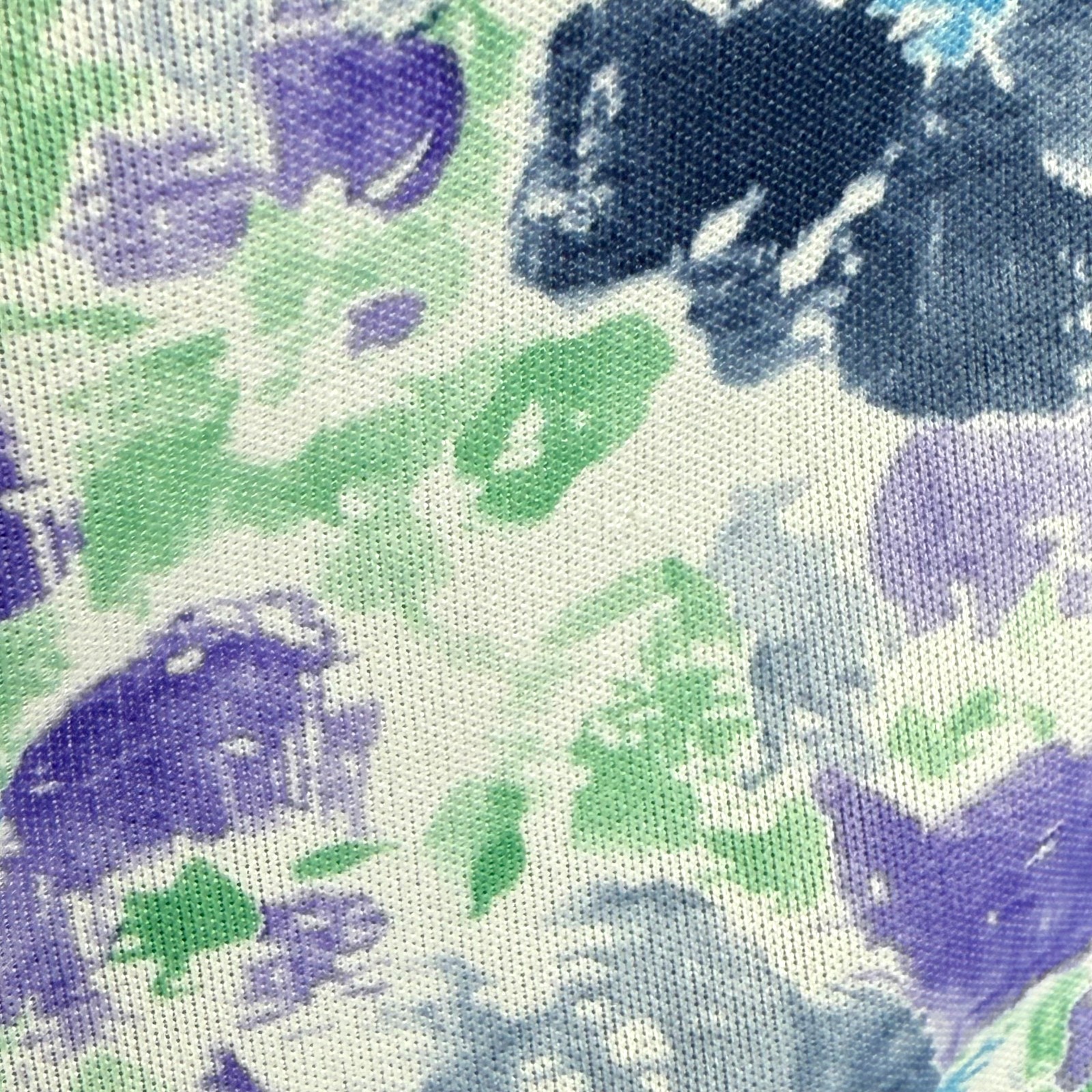 Vintage Secretary Necktie Purple Floral Blouse Size L