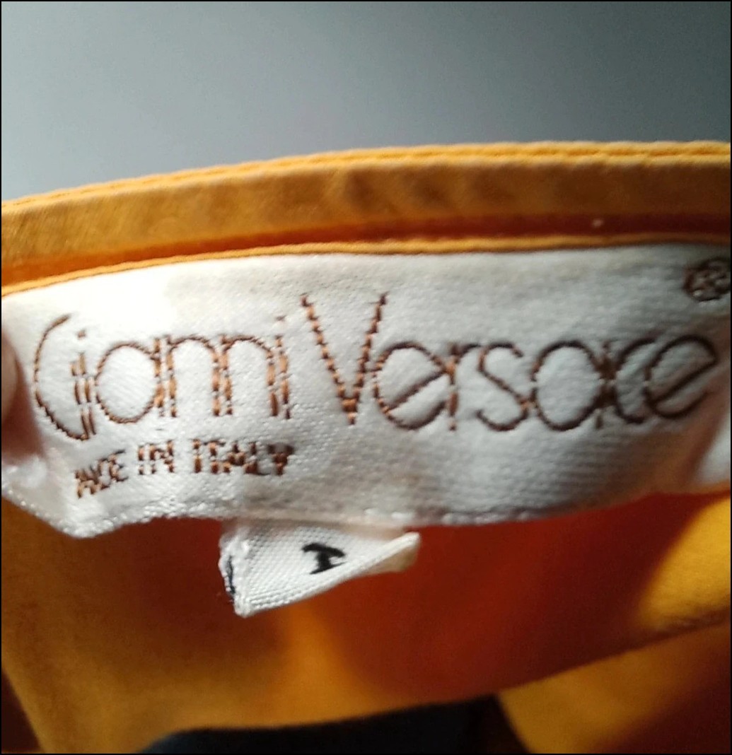 Rare Gianni Versace Vintage Wrap Kimono Shirt Japanese Inspired Made in Italy