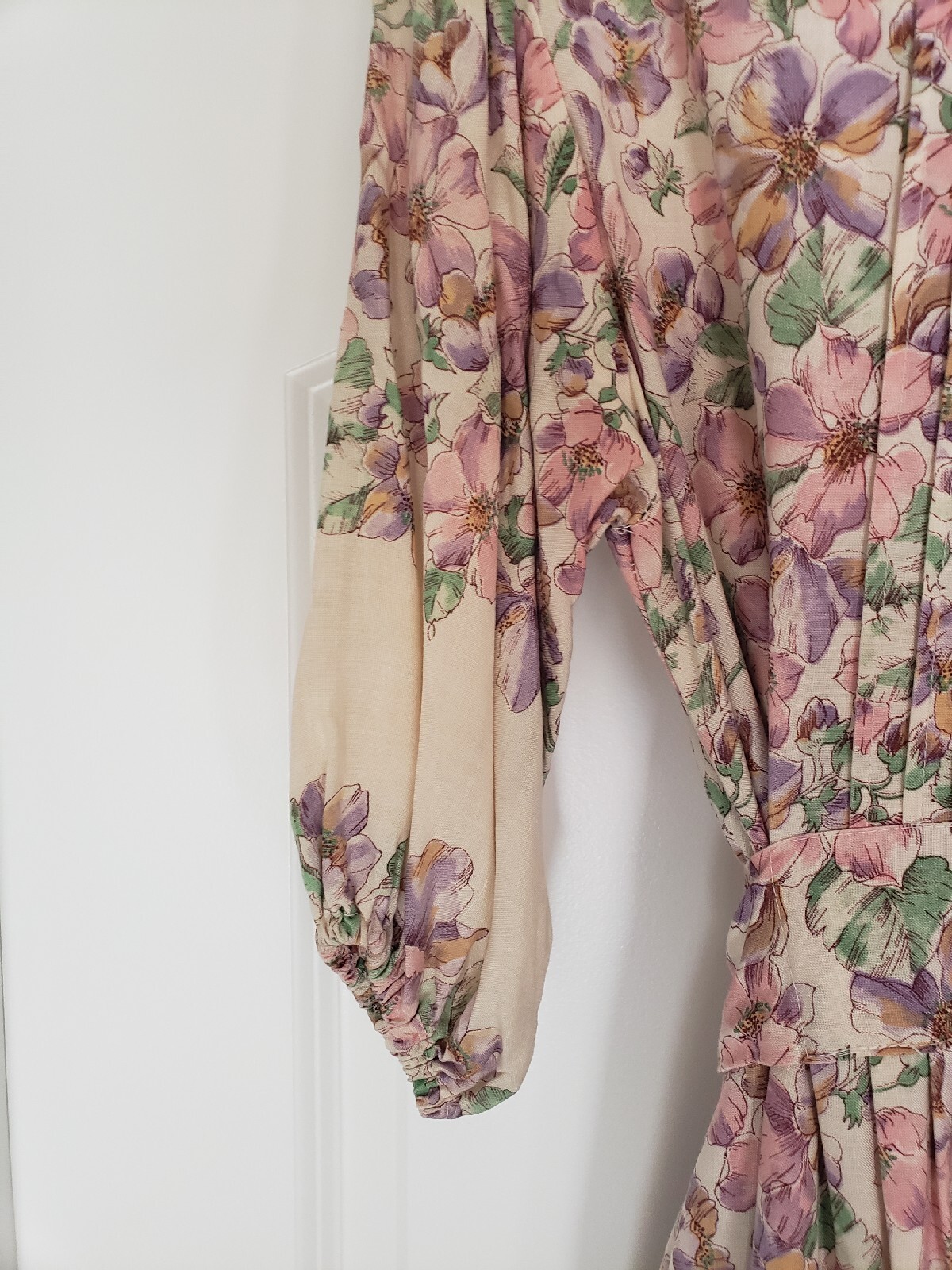 Vintage 1970s Prairie Ragtime Gunne Sax Style Boho Dress Small/Medium Tie Waist