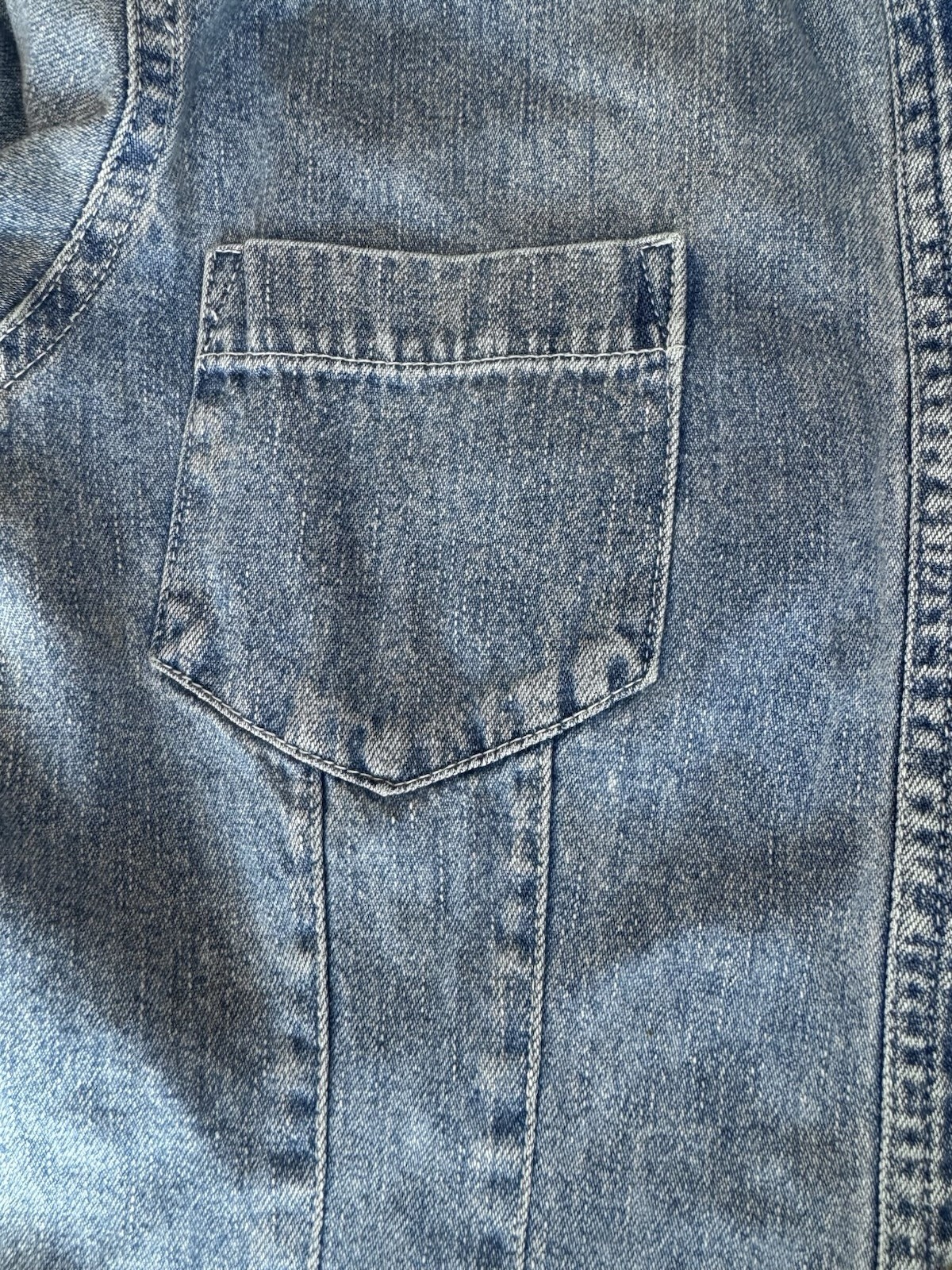 90s Vintage Jean’s Wear Country Seat Denim Button Up Shirt Womens XL 100% Cotton