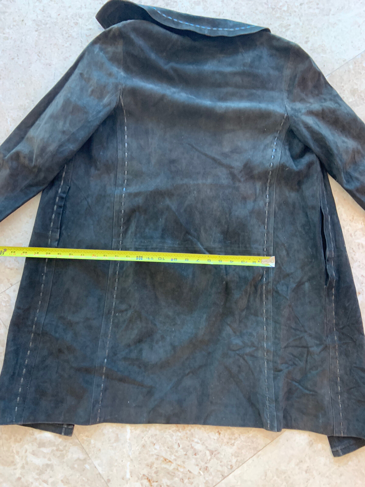 Vintage Fine Dark Brown female special leather coat