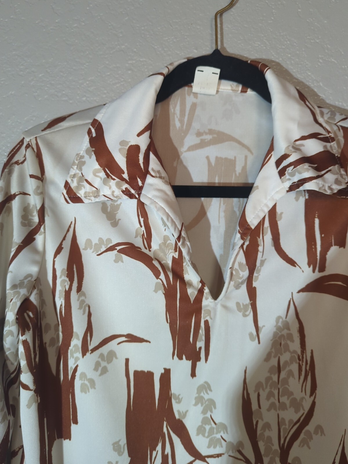 1960s 1970’s vintage Mod Hippie disco blouse top Women’s M/L Medium