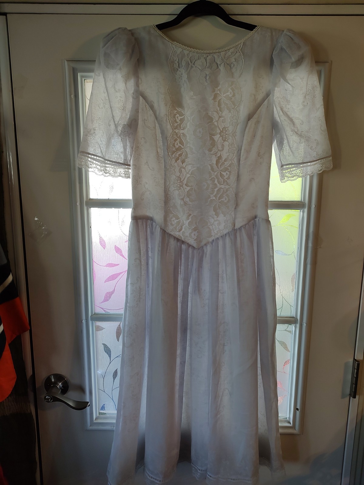 Vintage Gunny Sax Cotton And Lace 70’s Dress S/M Lavender