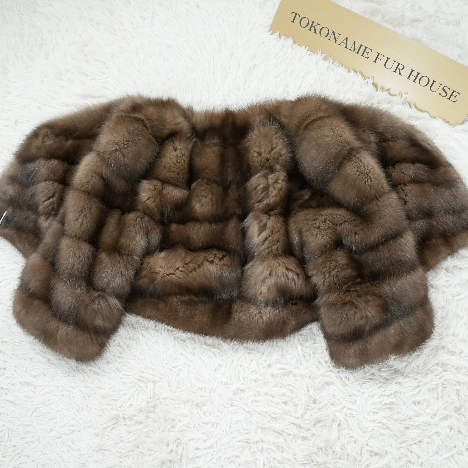 SOBOL Silvery Russian Sable Fur cropd Jacket – Genuine Vintage Fur From Japan