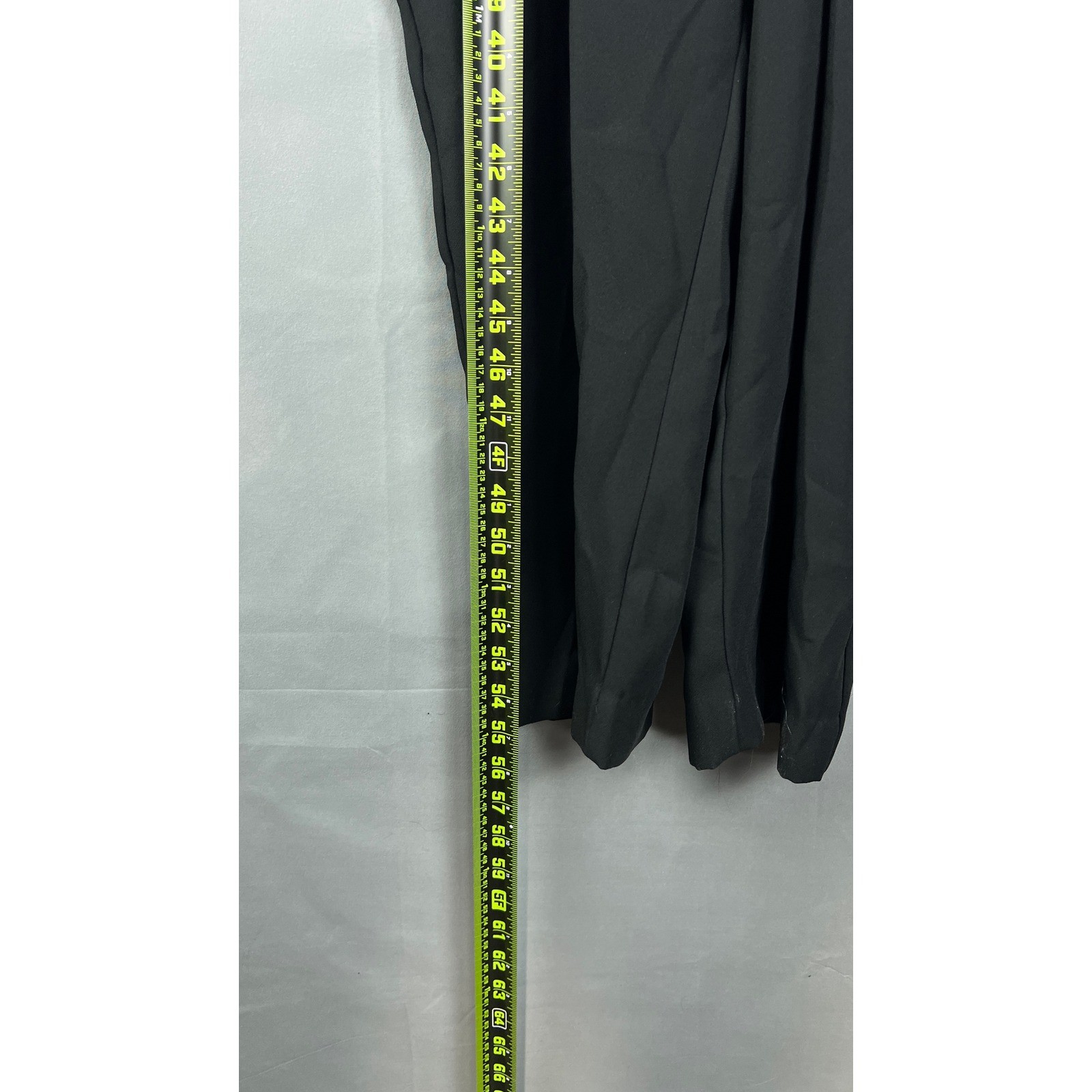 Vintage J.S.J. Jumpsuit Women’s 14P Black Metallic Burnout Velvet Shawl Collar