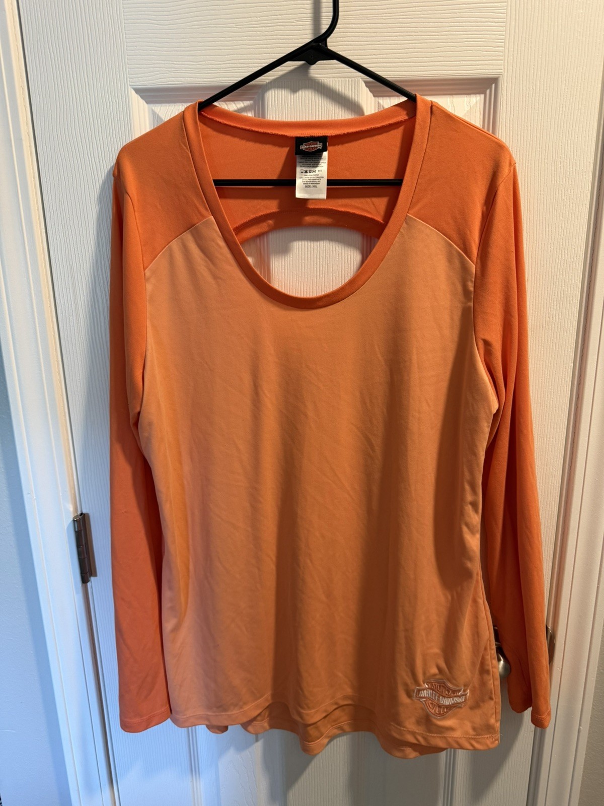 Vintage 90’s Harley Davidson Womens 2XL T-Shirt Open Back Perrysburg, OH