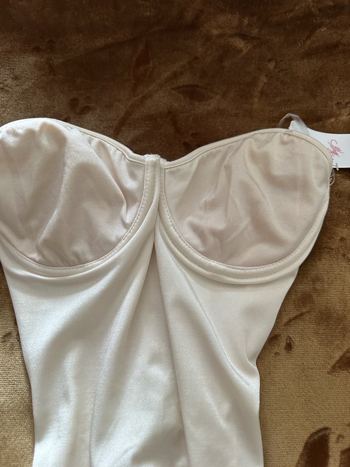 Bodyslimmers Nancy Ganz Vintage 34B Corset Shaper Beige Color