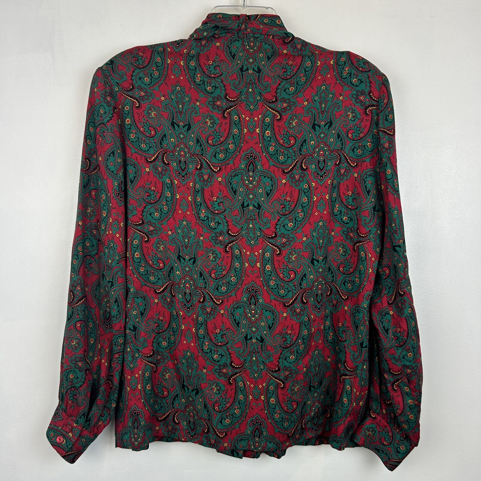 Vintage Country Sophisticates Pendleton Top Womens 8 Secretary Chic Paisley Y2K
