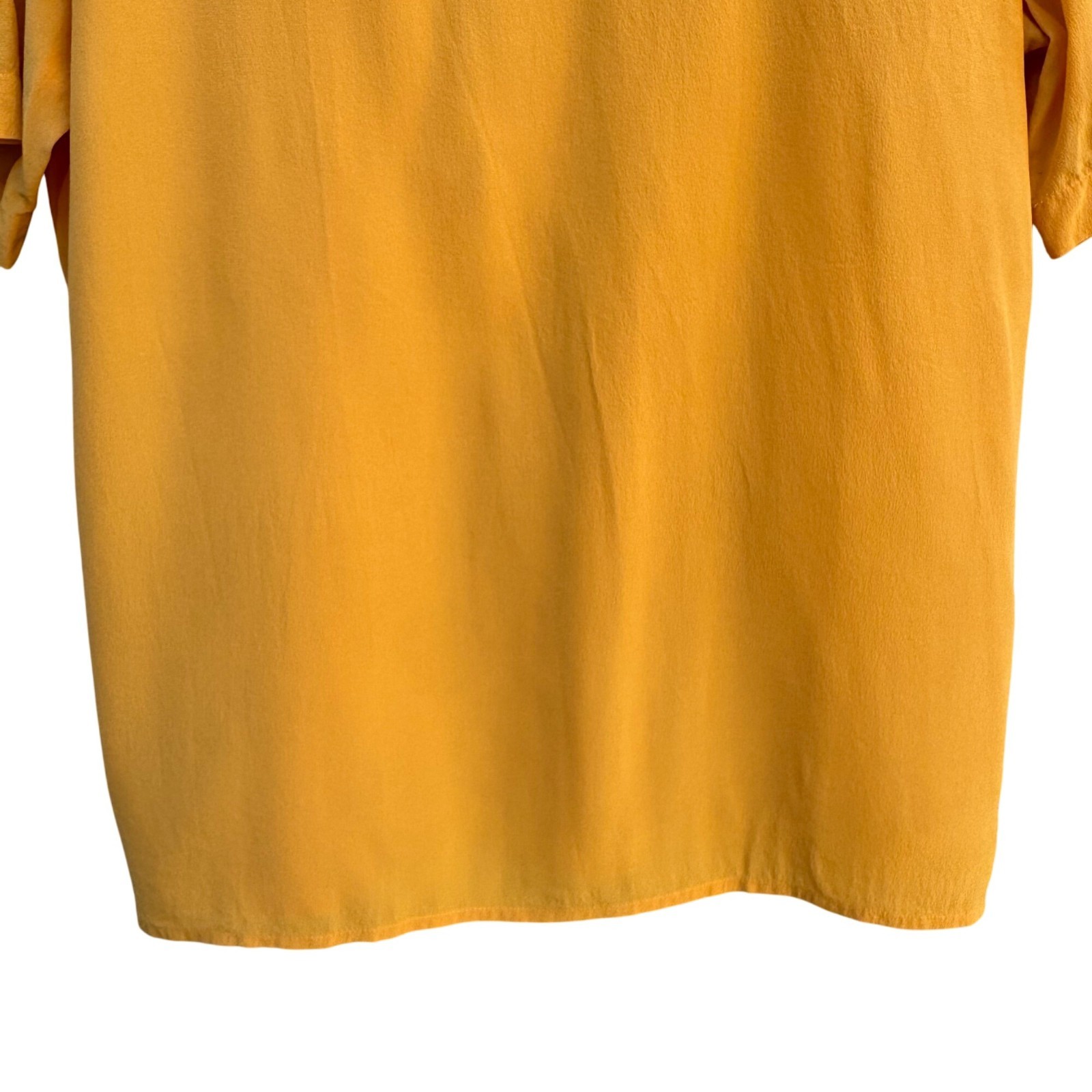 Christie & Jill Vintage 90s 100% Silk Natural Fiber Sustainable Blouse Yellow S
