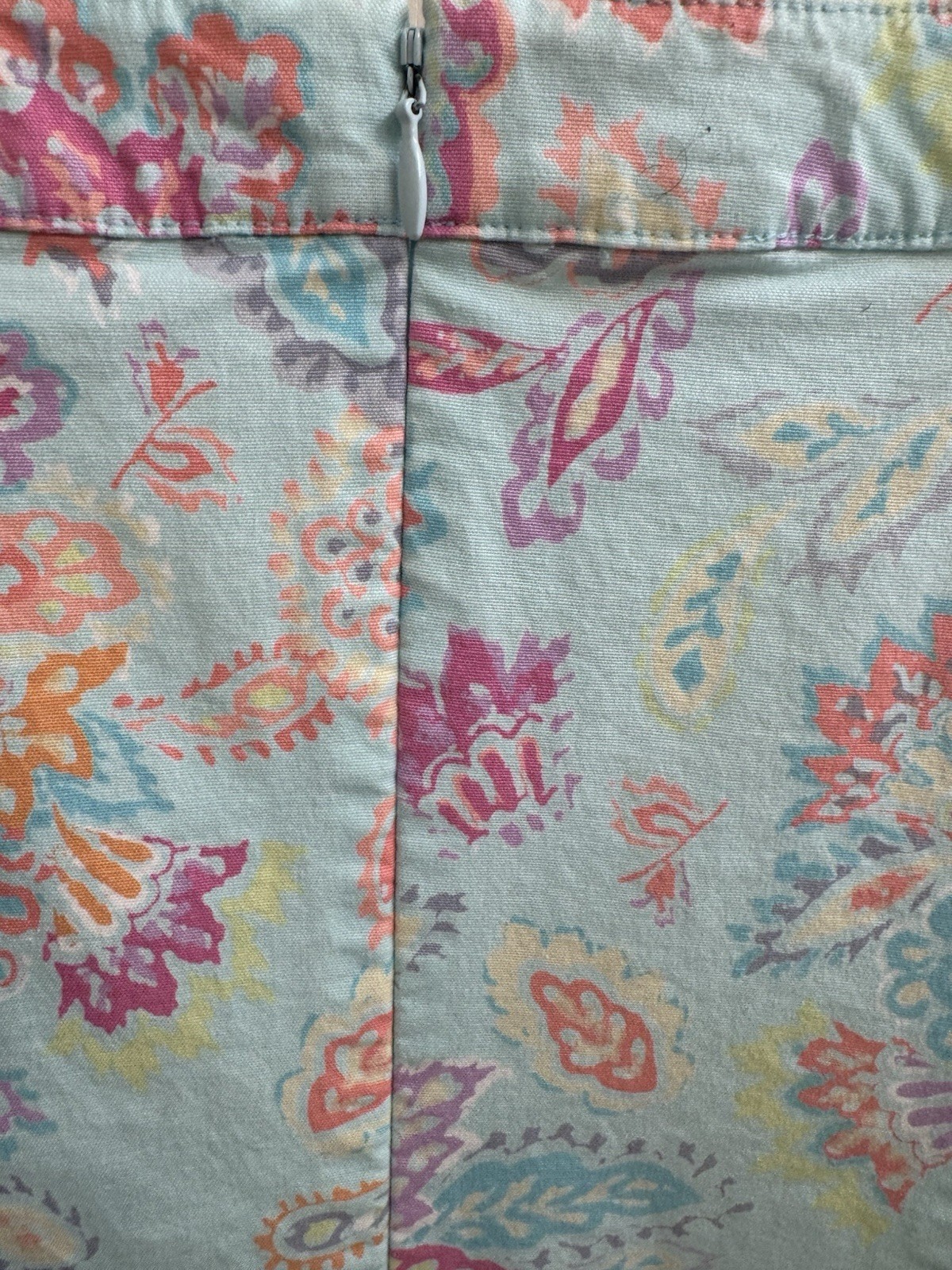 VTG SIGRID OLSEN SPORT Cottage Core Blue Floral Sundress Cotton & Spandex (12P)
