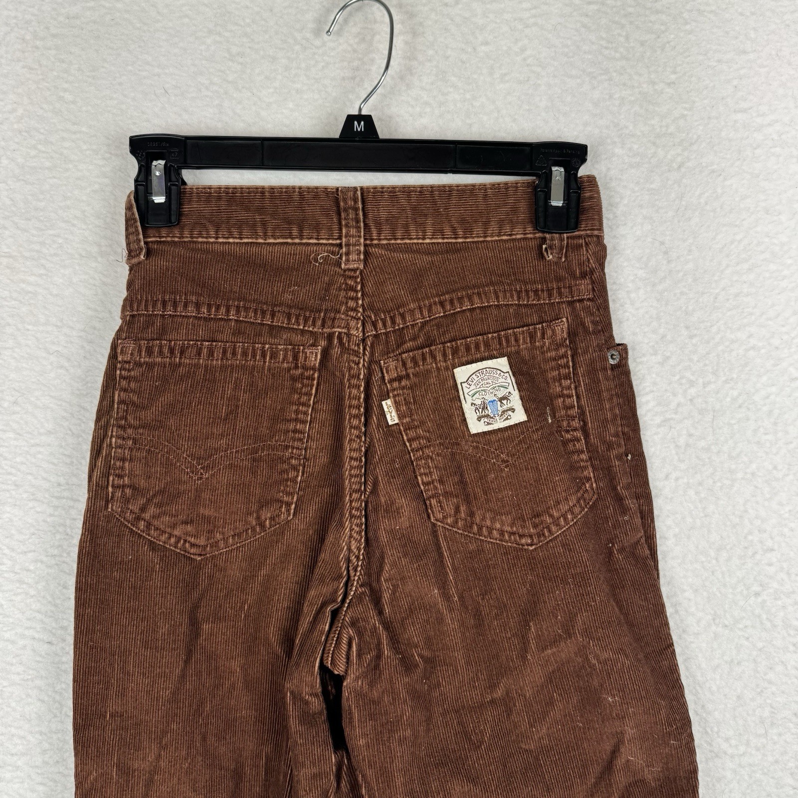 Vintage 80s Levis Womens 5 (~25×30) Brown Corduroy Talon 42 Zip Pants 1985