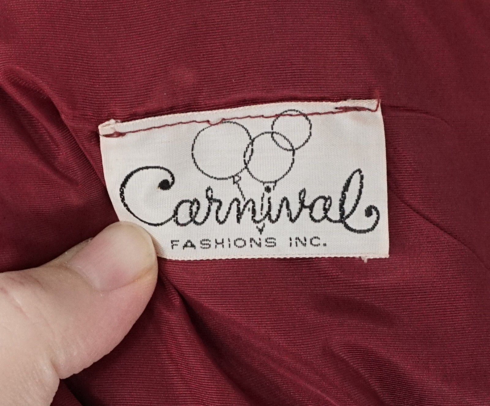 Vintage Carnival Red Burgundy Velvet Long Sleeve Lace Ruffle Victorian Dress 4