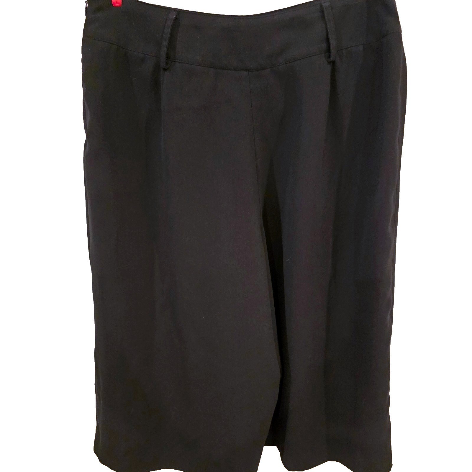VTG 2000s Worthington Culottes Pants Womens 10 Black Gaucho Wide Leg Crop