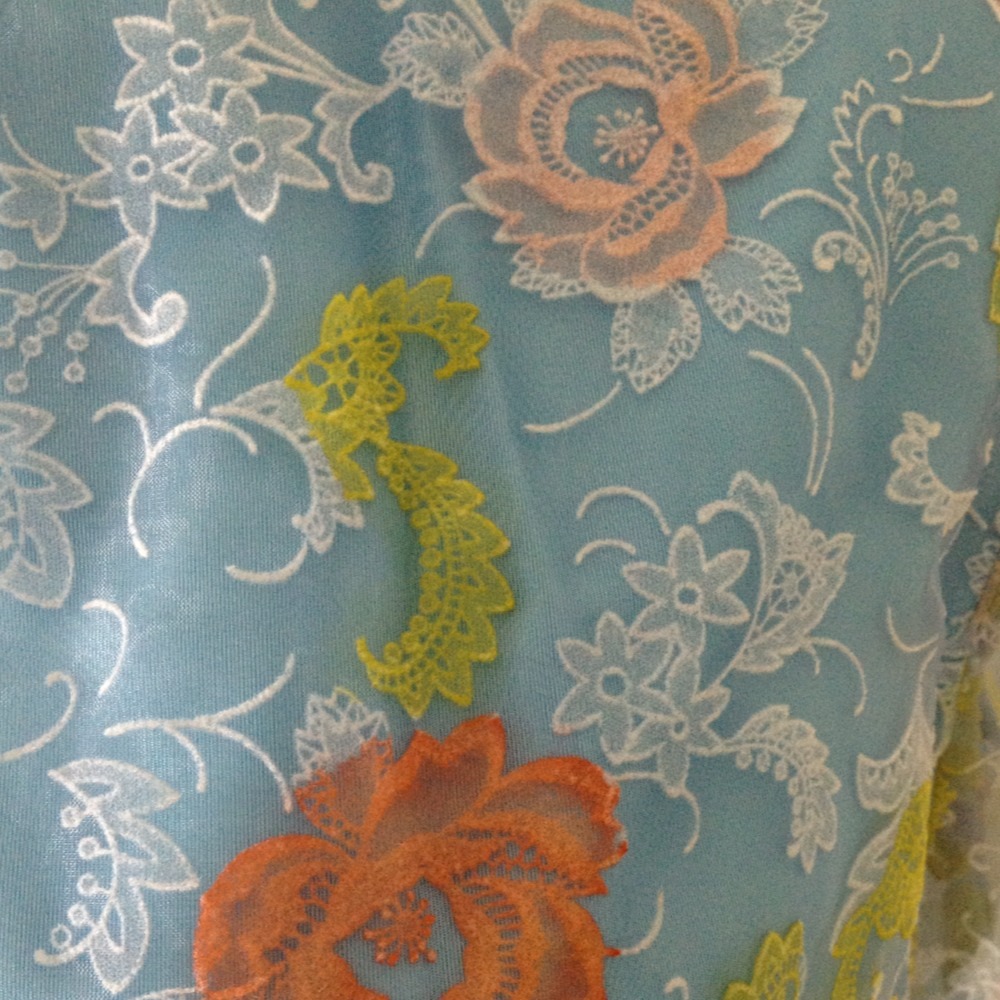 Vintage 40’s 50’s Dress Roses MOD Velvet Floral Pattern Garden Tea Party OOAK