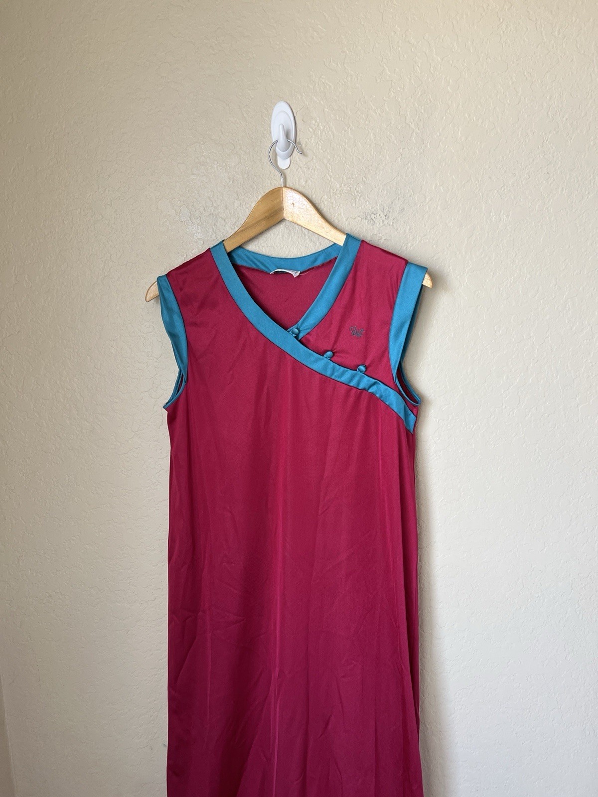 Diane Von Furstenberg Vintage Pink & Blue Nightgown