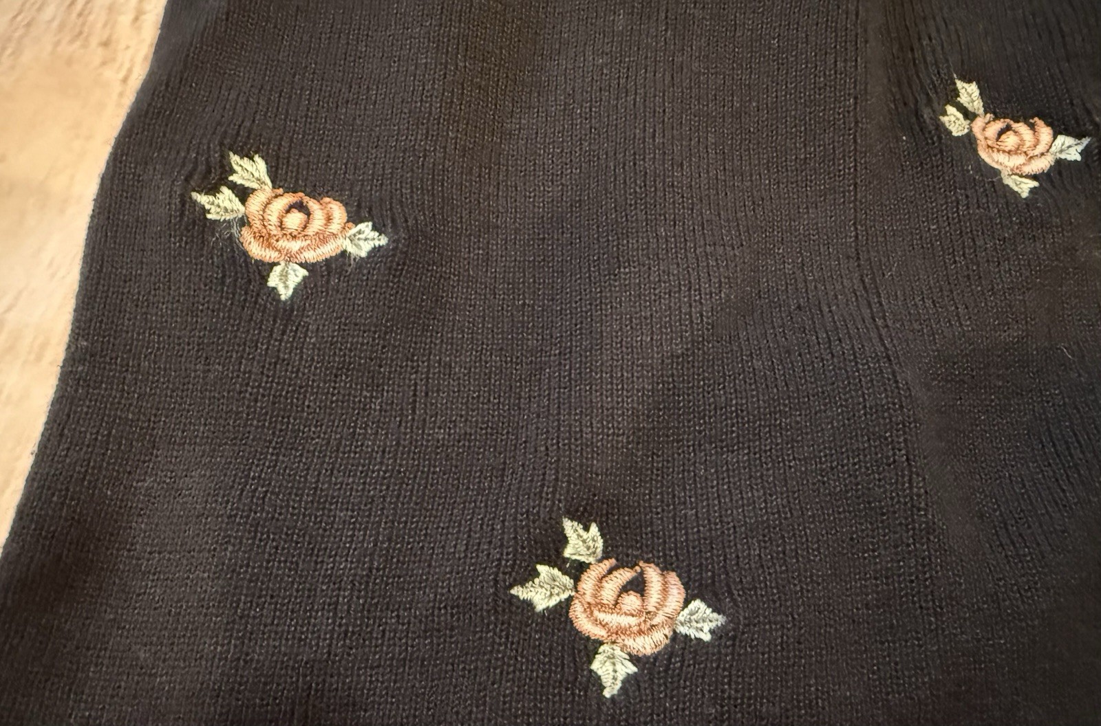 Vintage Sarah Elizabeth Cottagecore Size 12 Romantic Embroidered Cardigan