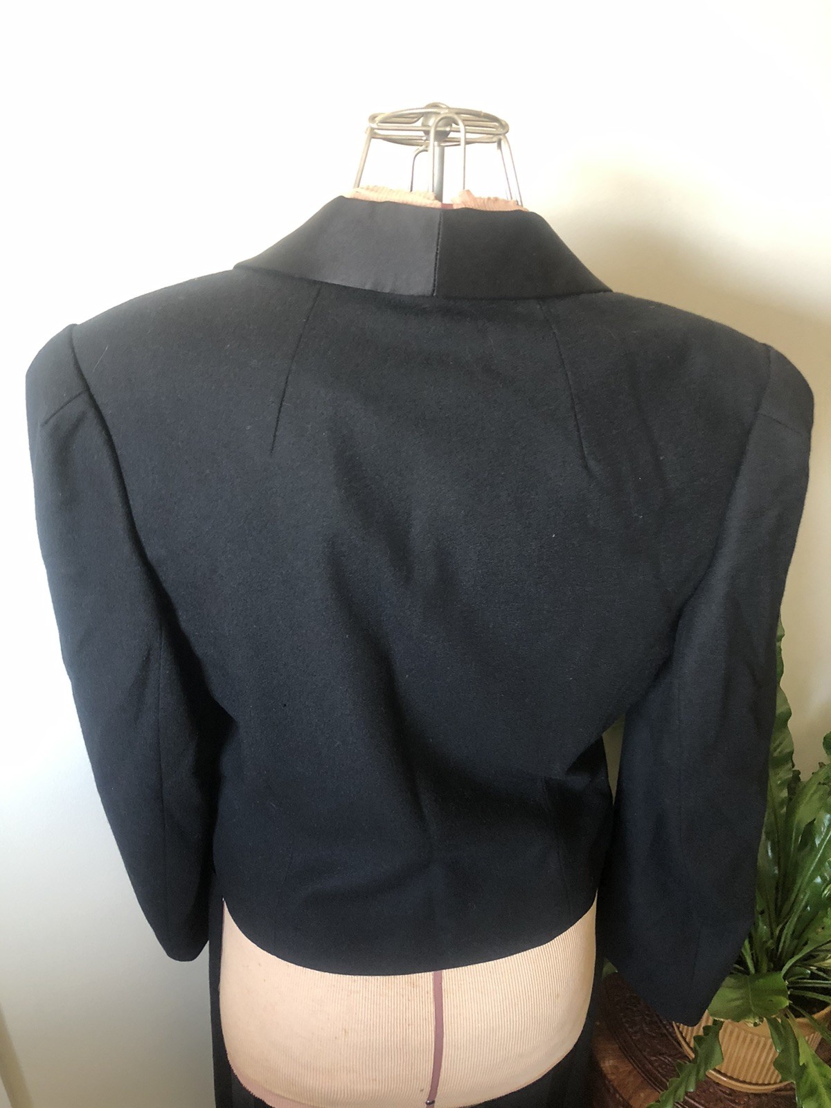 Vintage Guy Laroche Black Wool Tuxedo Suit