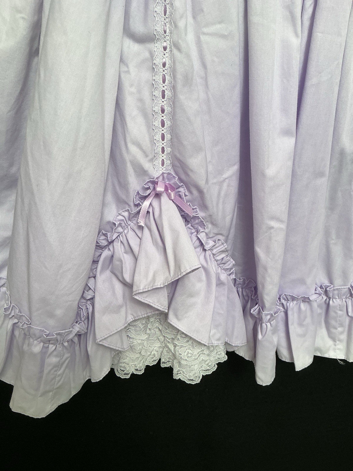 Vintage Milk Maid Dress 8 Pastel Lace Lolita Coquette Handmaiden USA
