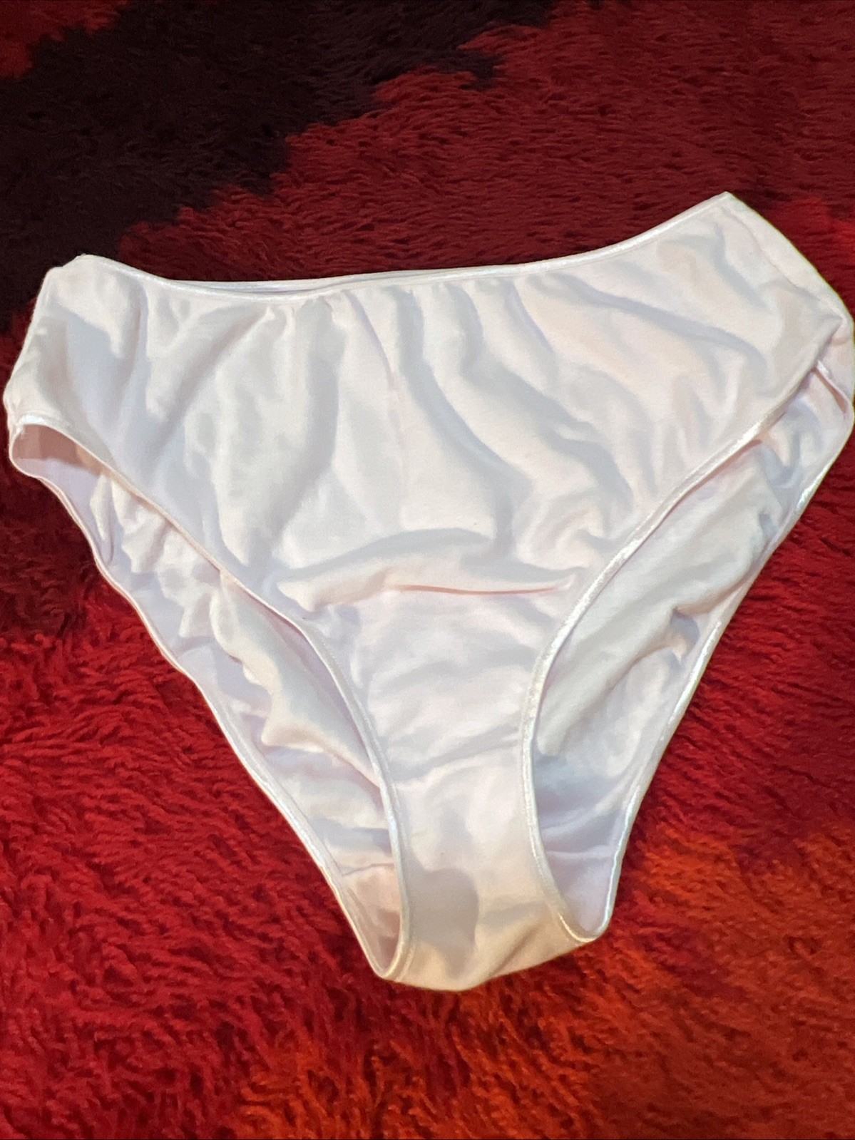 Vtg AVON INTIMATES Y2K Panties Pink Satin Trim High Cut 1X Spring 2003