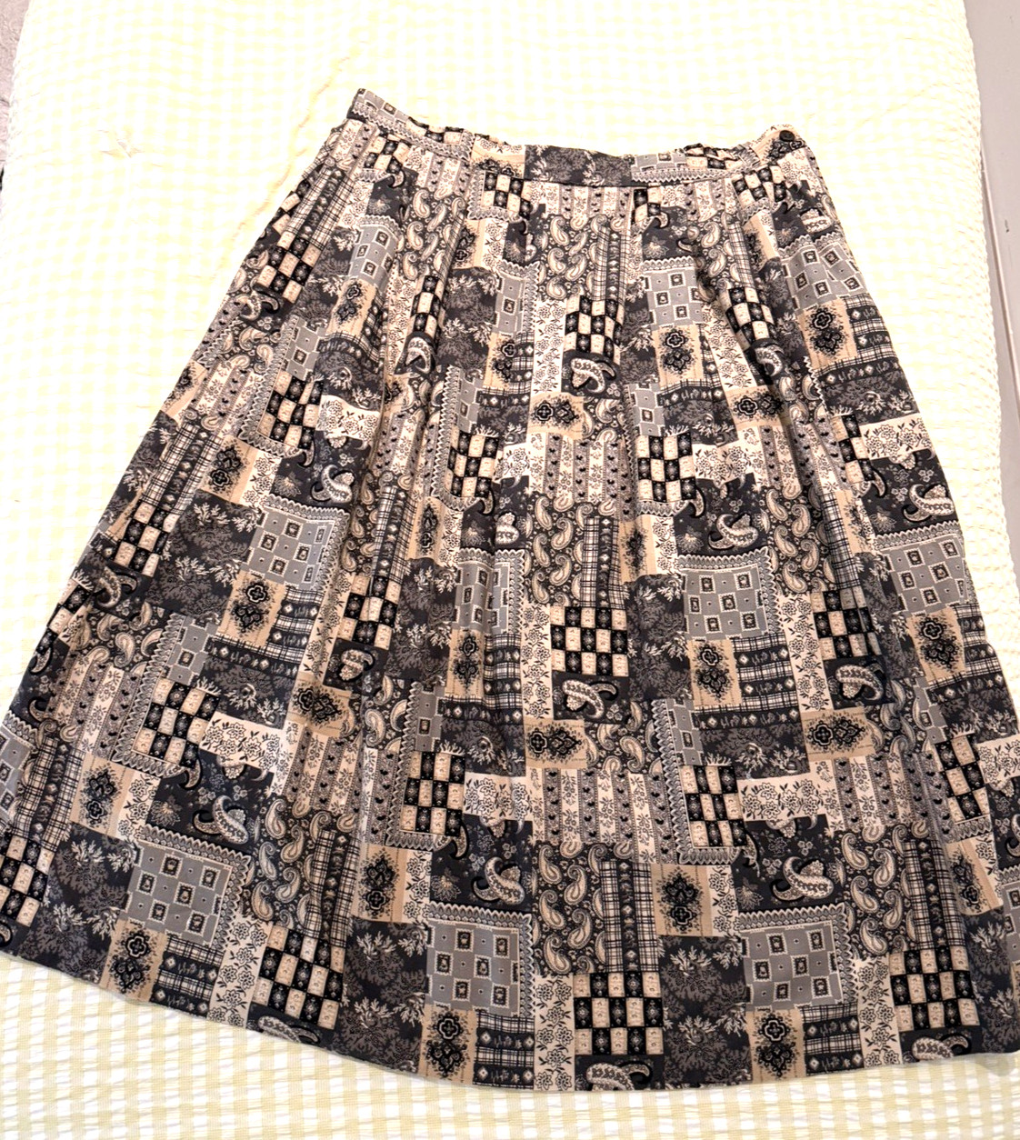 Vintage 90’s Ladies Orvis 100% imported cotton skirt SZ 14