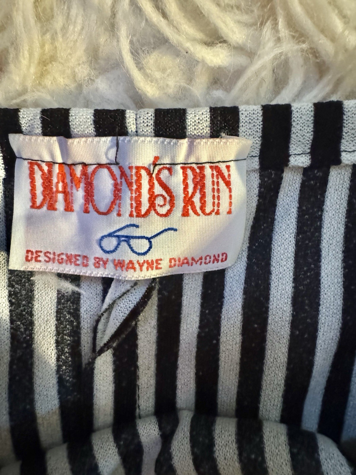 Vtg Diamond’s Run Wayne Harem Striped Jumpsuit Disco Studio 54 70s Dress S M