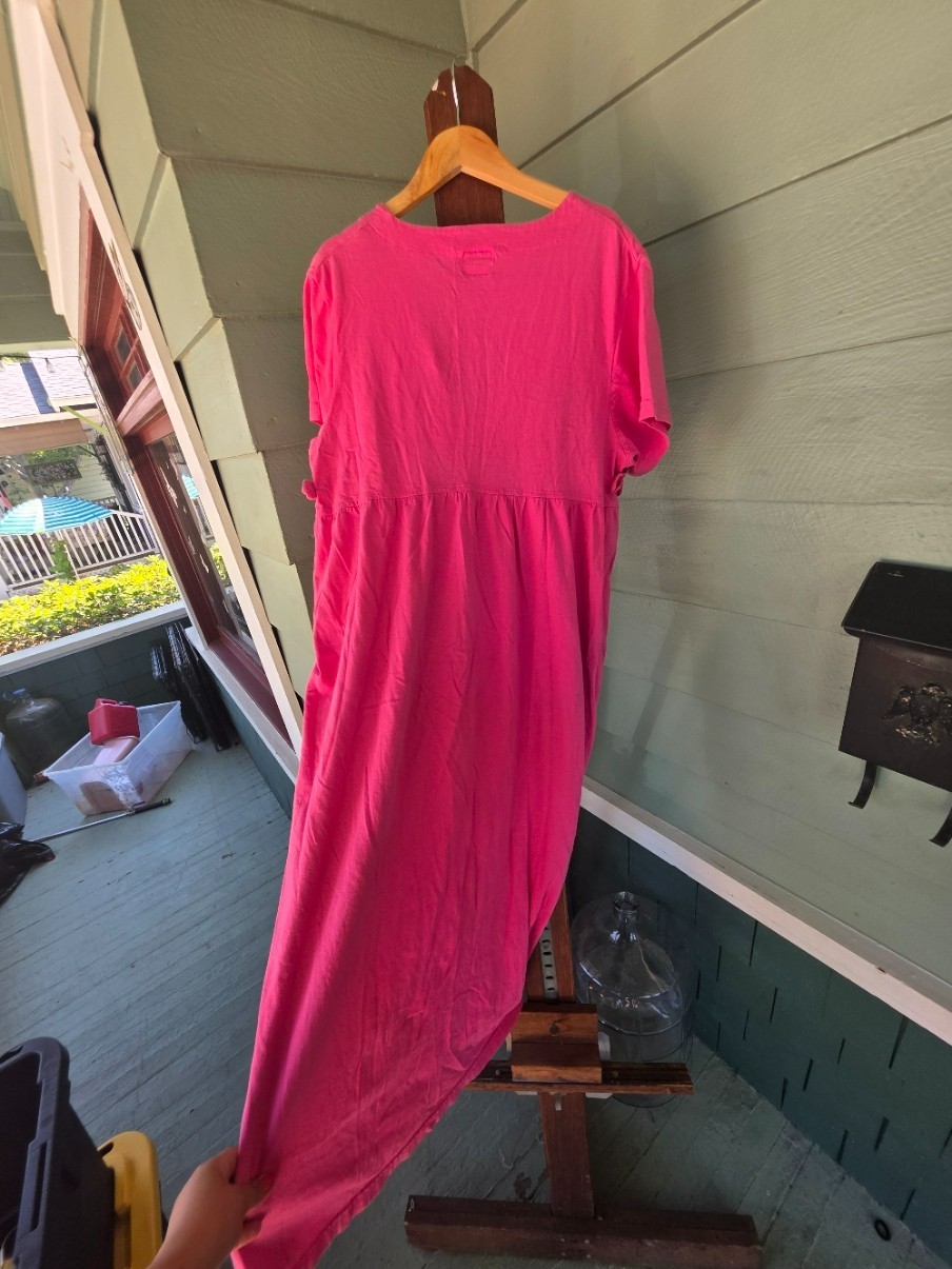 1990’s United Cotton Company Pink Garment Dyed Dress