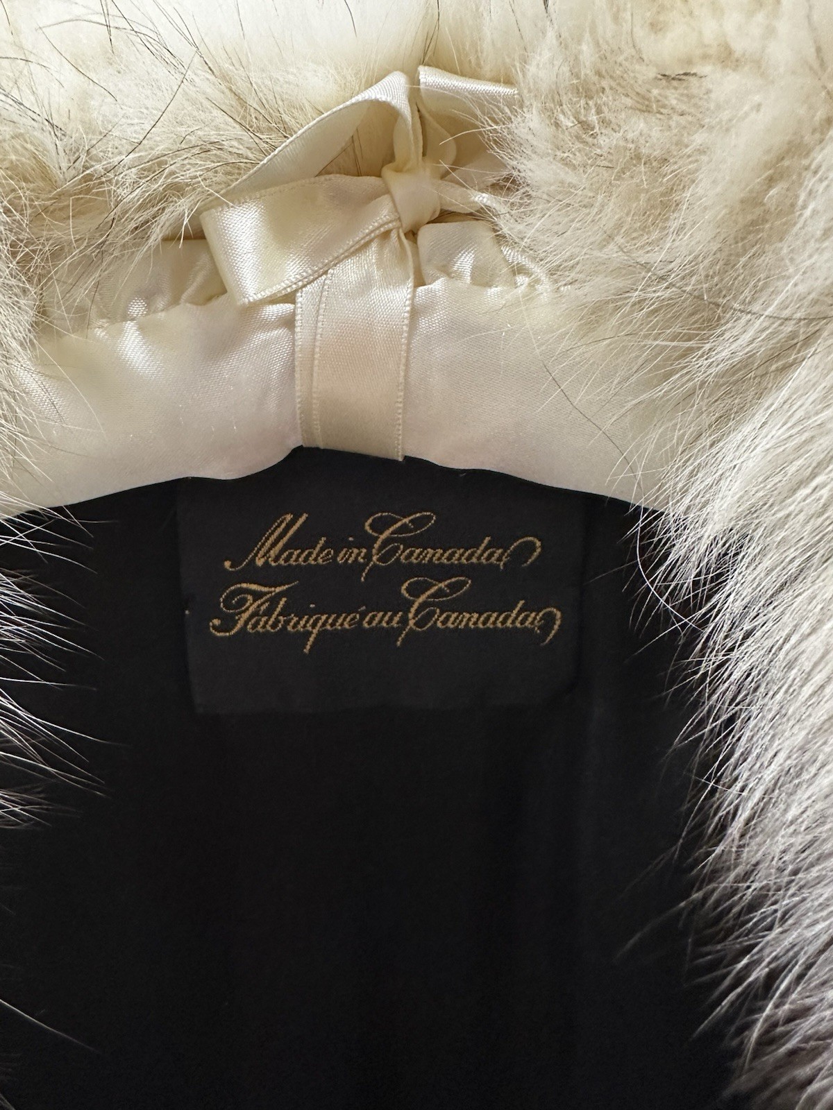 Vintage Canadian Muskrat With Fox Collar Fur Jacket