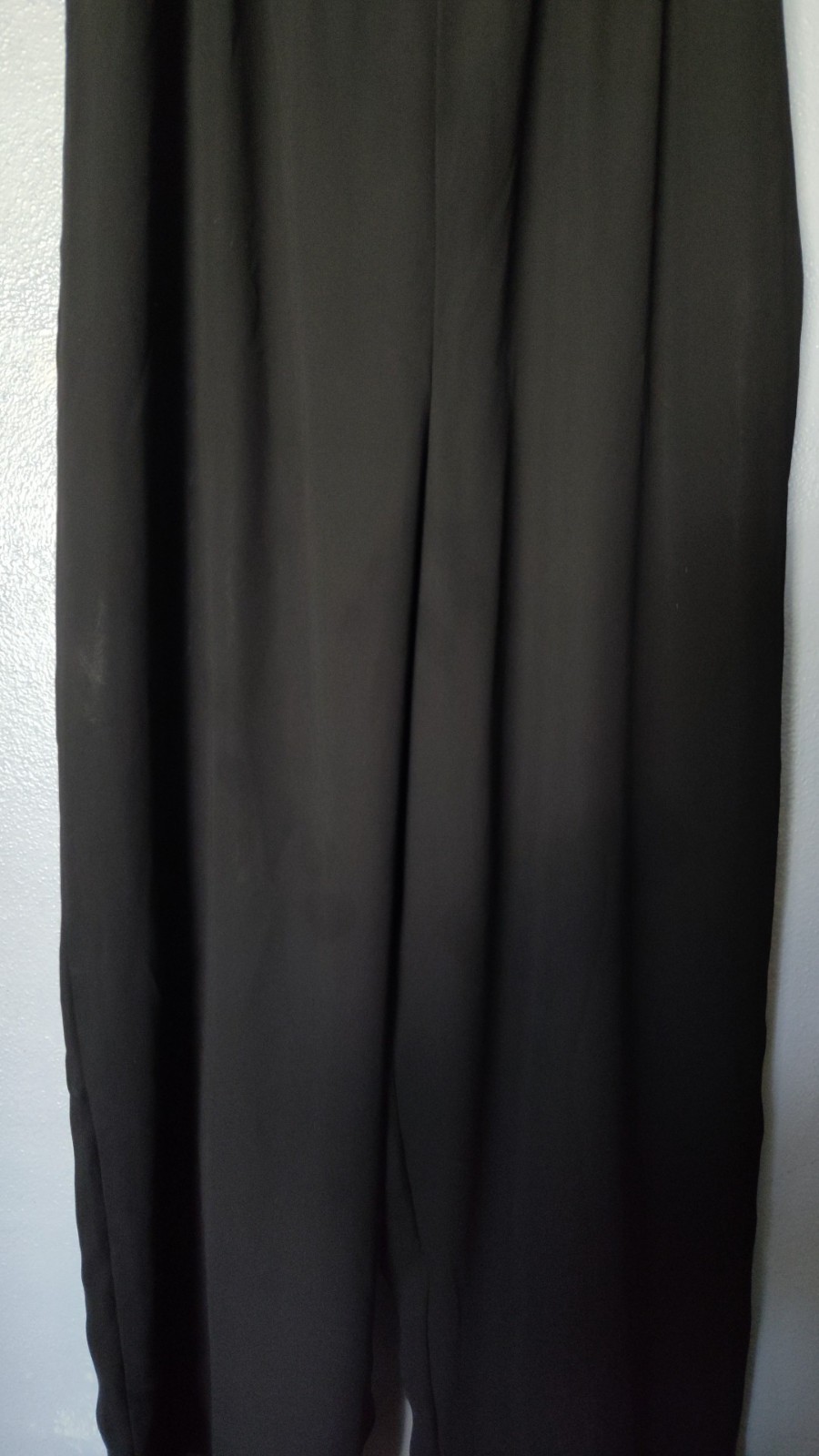Women’s Vintage Size XL Black Lacy Afternoon Dress Pants Elastic Waist