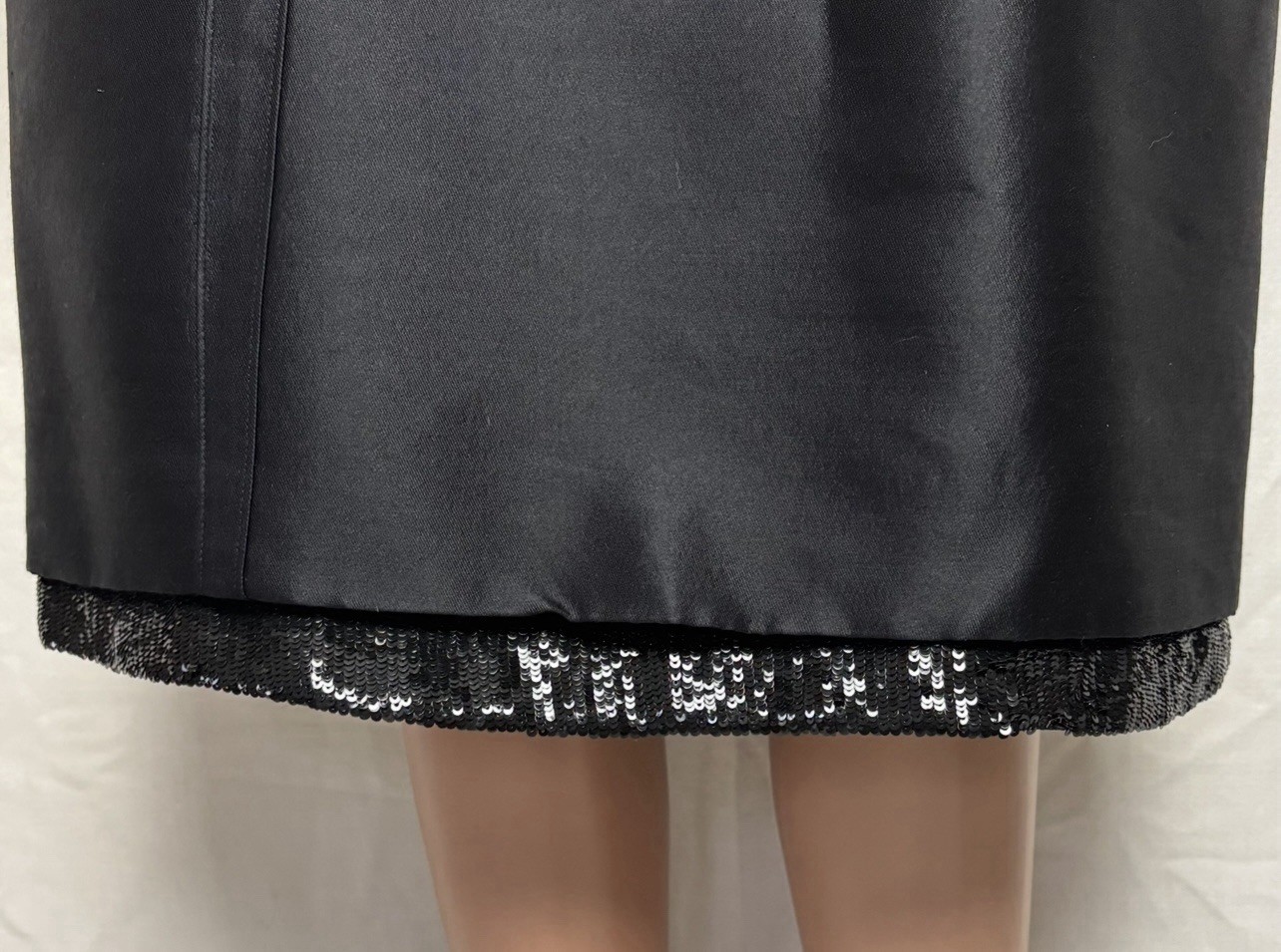 Chado Ralph Rucci Black Silk Wool Bead Cocktail Dress Size 12 NWT Neiman Marcus