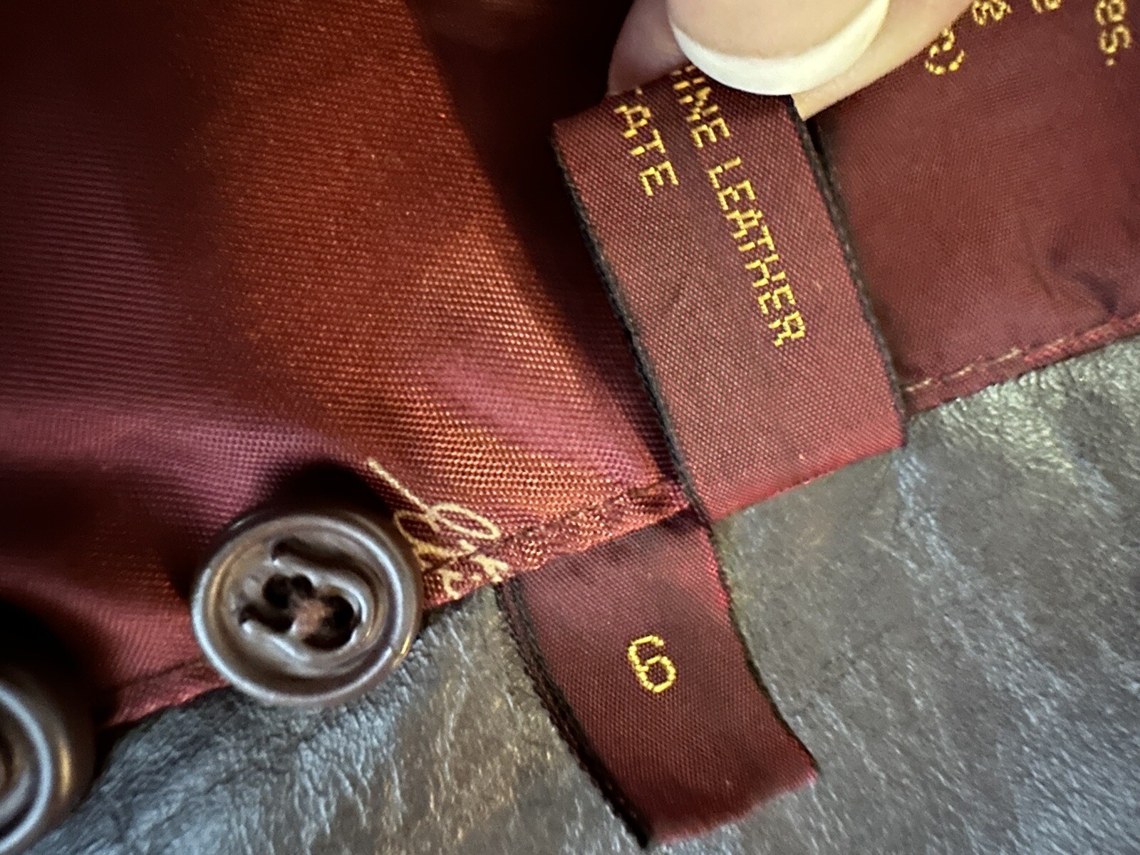 ✨Vintage Etienne Aigner Leather Coat Jacket Size 6, Burgundy Excellent Condition