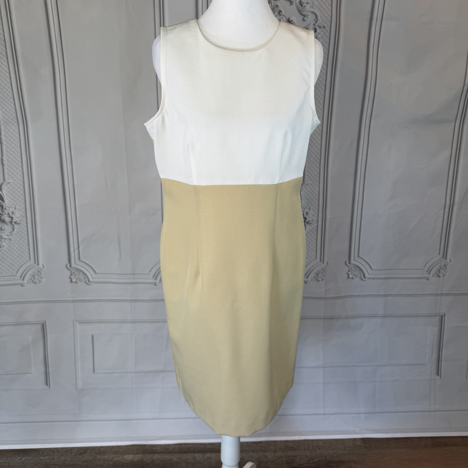 Vintage 90s Magnet Art Lynn Yang Boho Crochet Lace Overlay Dress SZ L Maxi Flowy