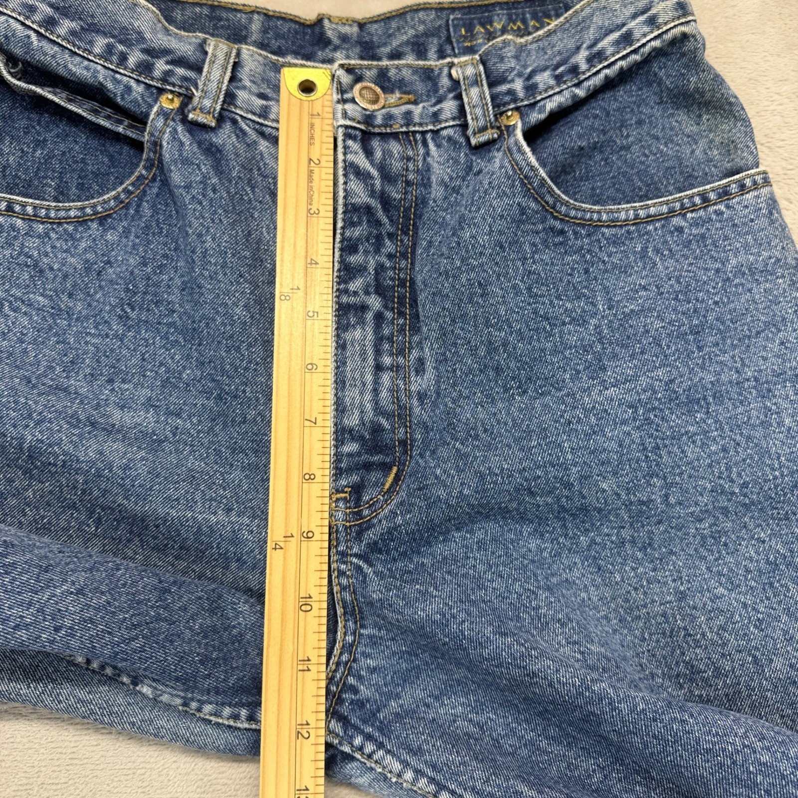 Vintage Lawman Jeans Women’s 11 Straight Leg Classic Mom Medium Wash Blue Denim