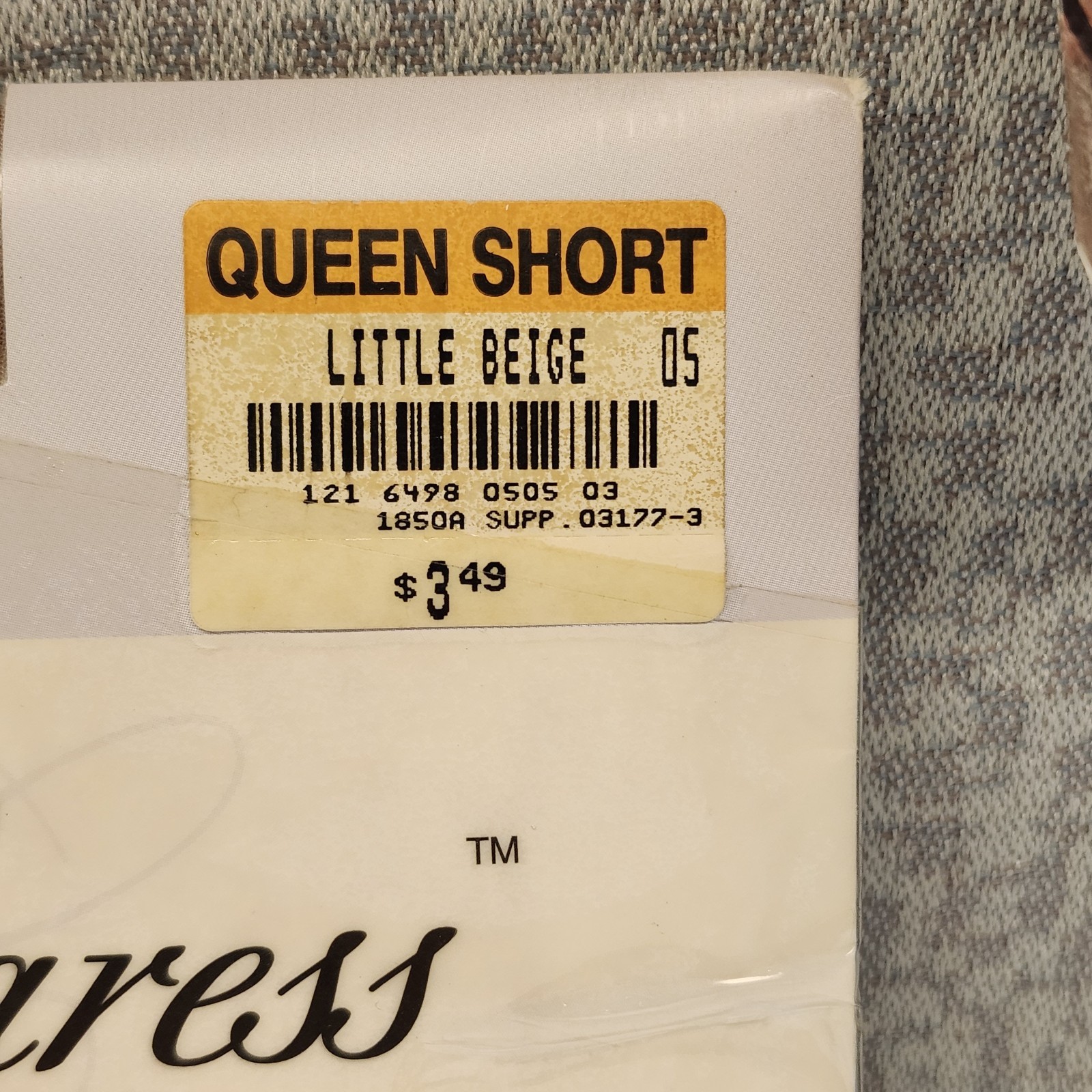Vtg Worthington Sheer Caress Extra Sheer Support Pantyhose NEW Queen Short Beige