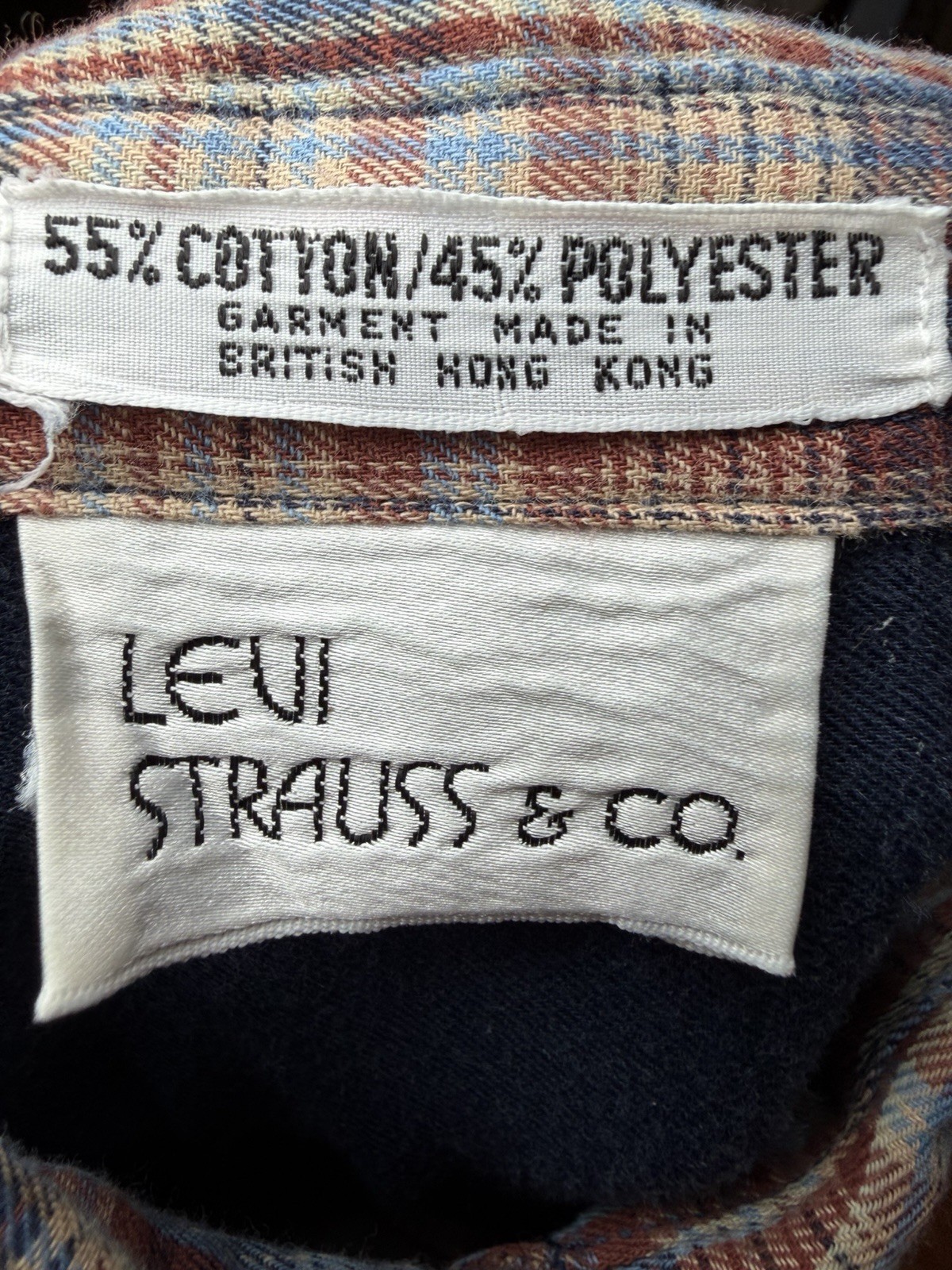 Vtg 70s Levis Sierra Humps Plaid Western Cowgirl Shirt Slash Pocket Pearl Snap