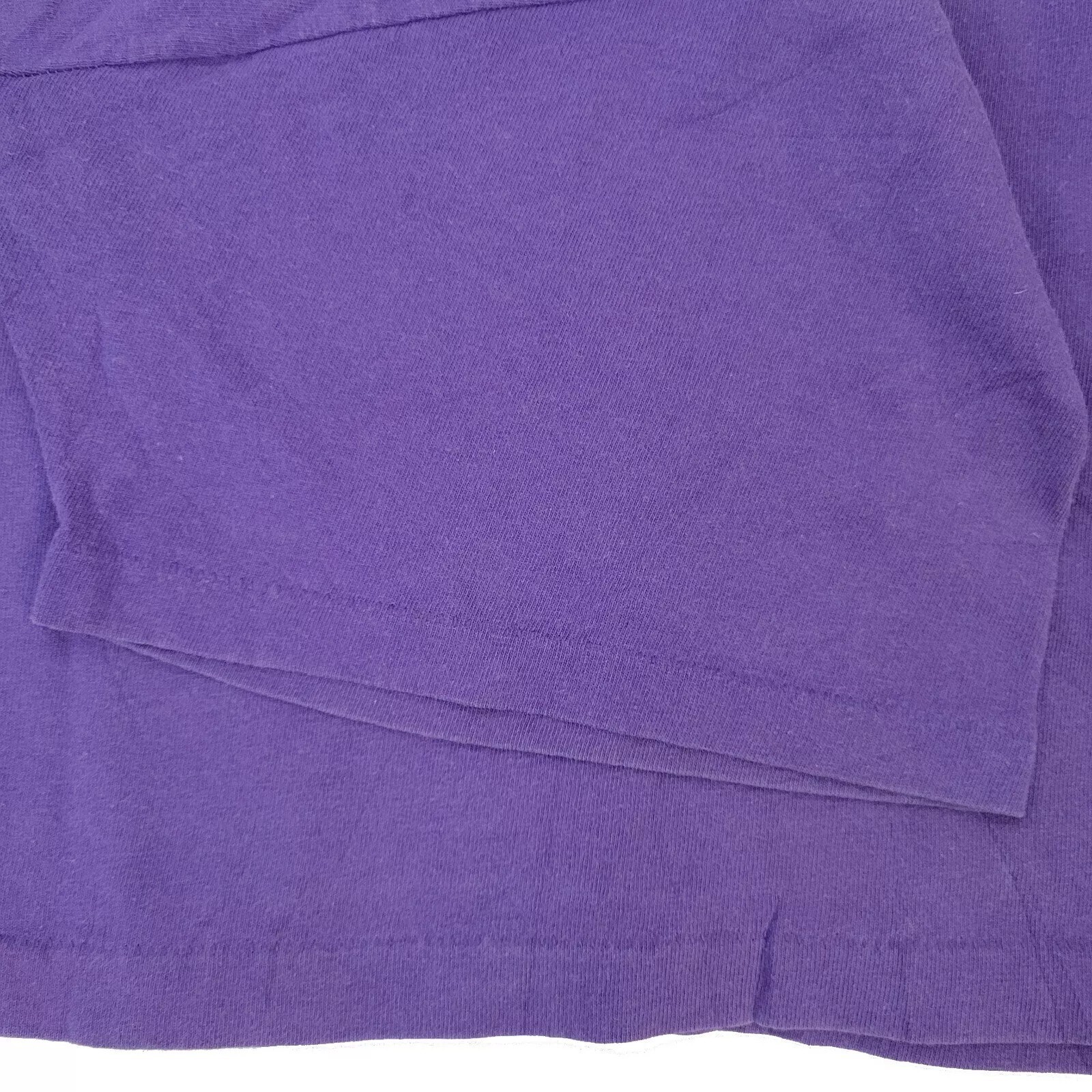 Vintage Cowgirl Up Womens Shirt XL USA Made Single Stitch Psalm 119;32 Purple