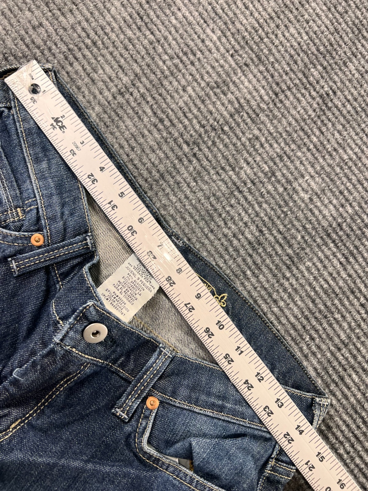 Vintage Mudd Wendi Jeans Juniors 9 Petite Bootcut Dark Wash Y2K