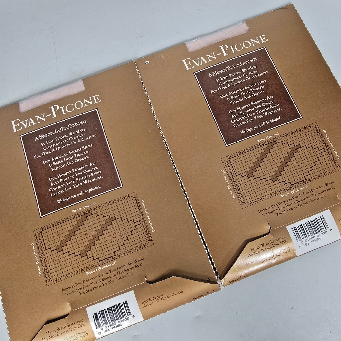 Evan Picone Silkee Sheer Pantyhose Pearl Nude Cotton Shield Sandalfoot Med 1990s