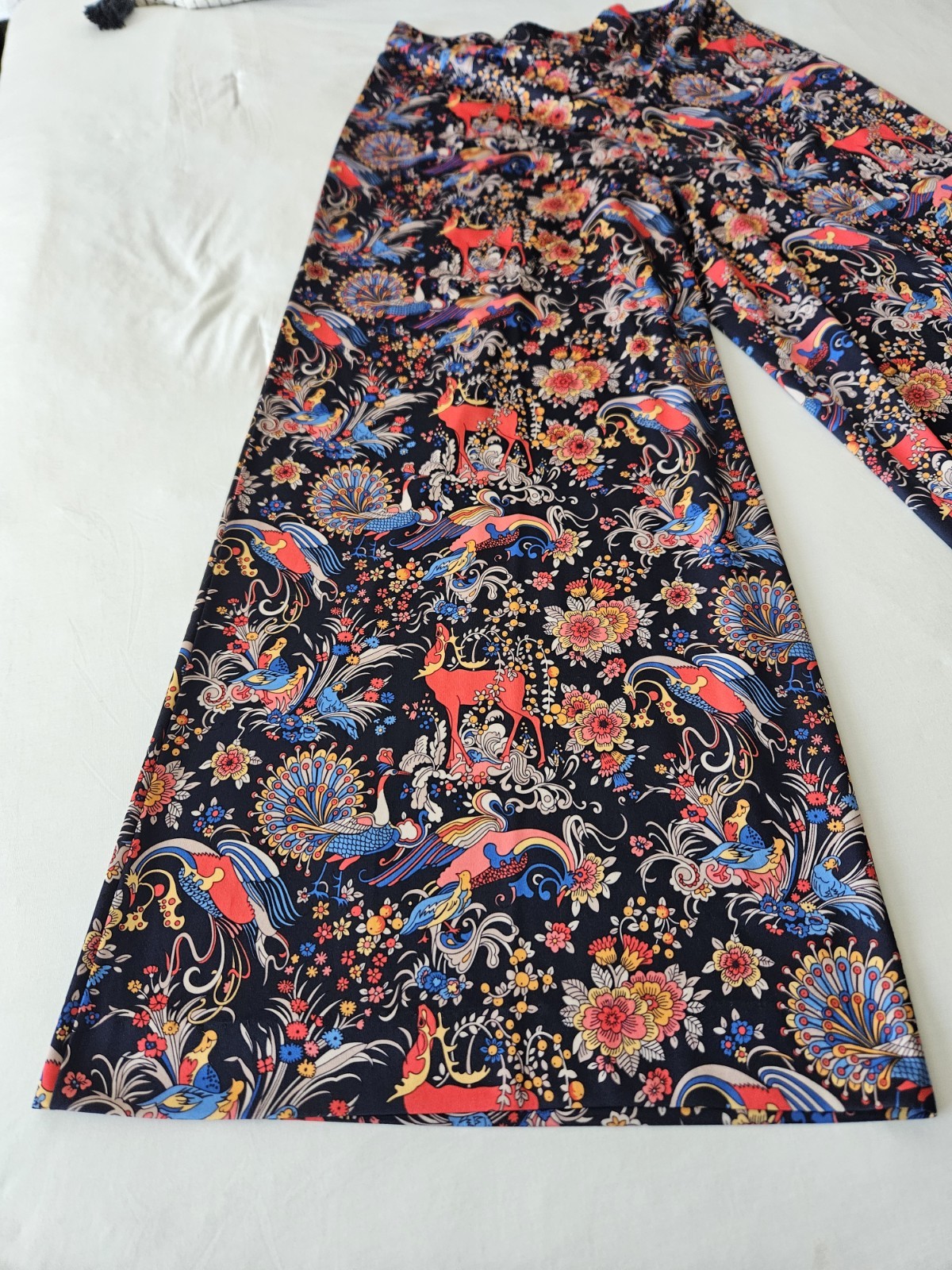 Vtg Mr. Beau by R.L. Davis 70s Dagger Collar Wide Leg Disco Hippie Boho Pant Set
