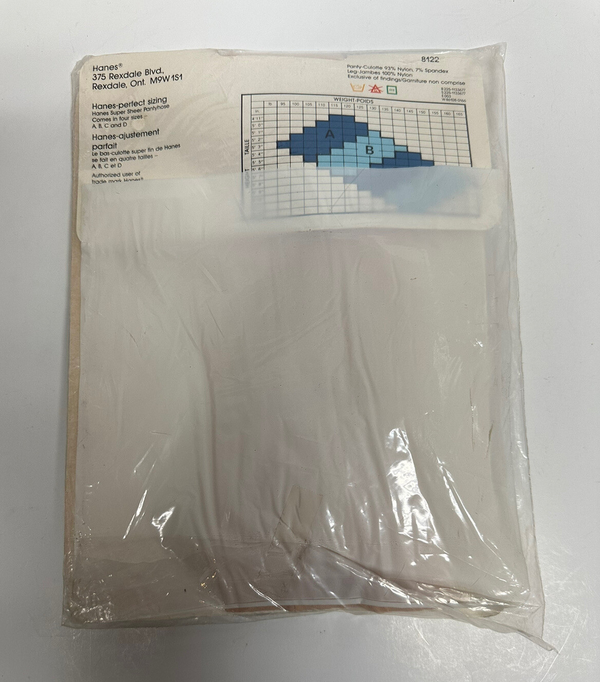 Vintage Hanes Panty Hose NEW IN PACKAGE Super Sheer Peach Blush Size D