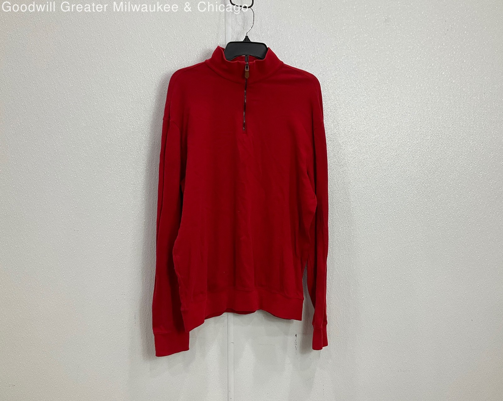 Vintage 90s Y2K Men’s POLO Golf Sport Red 1/4 Zip Long Sleeve Pullover
