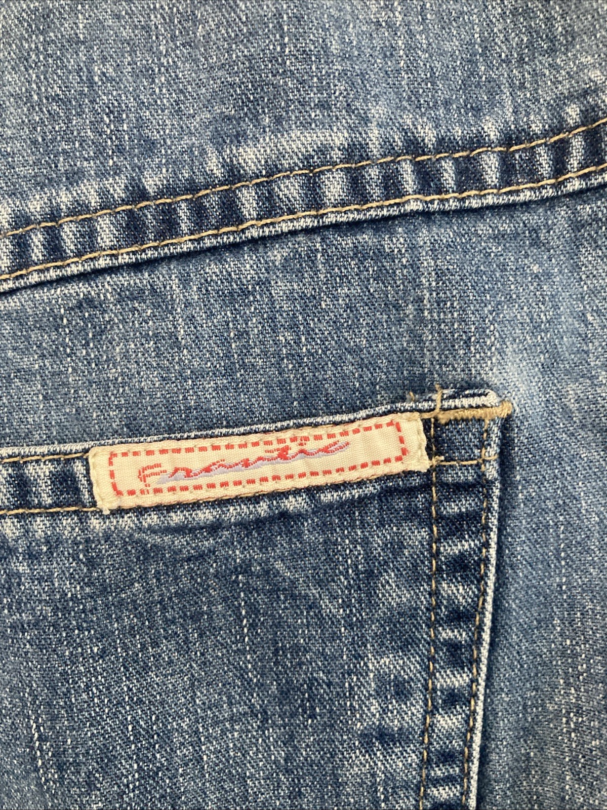 Vintage 90s Frantic Jeans Women’s Denim Mom Shorts Embroidered Trim Plus Size 18