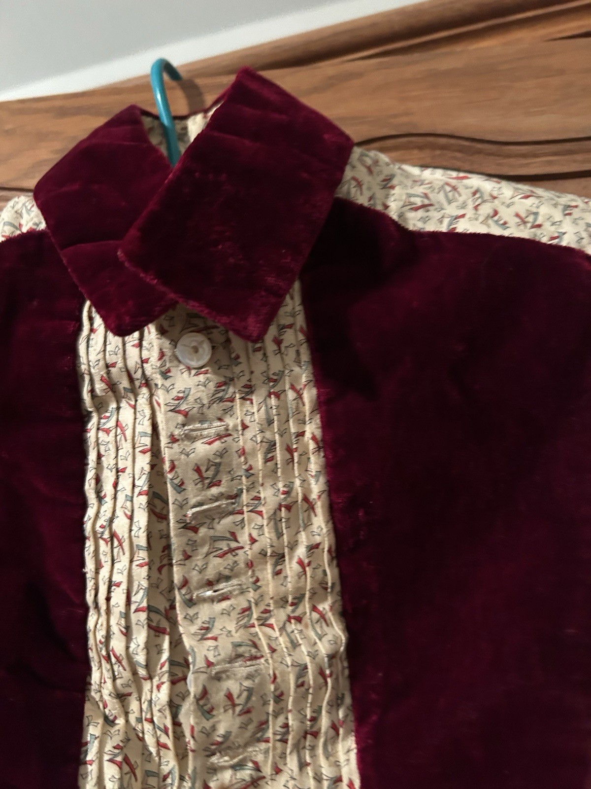 1880s bustle Skirt And Jacket With Built-In Bustle Velvet Trim Silk/Cotton Dress