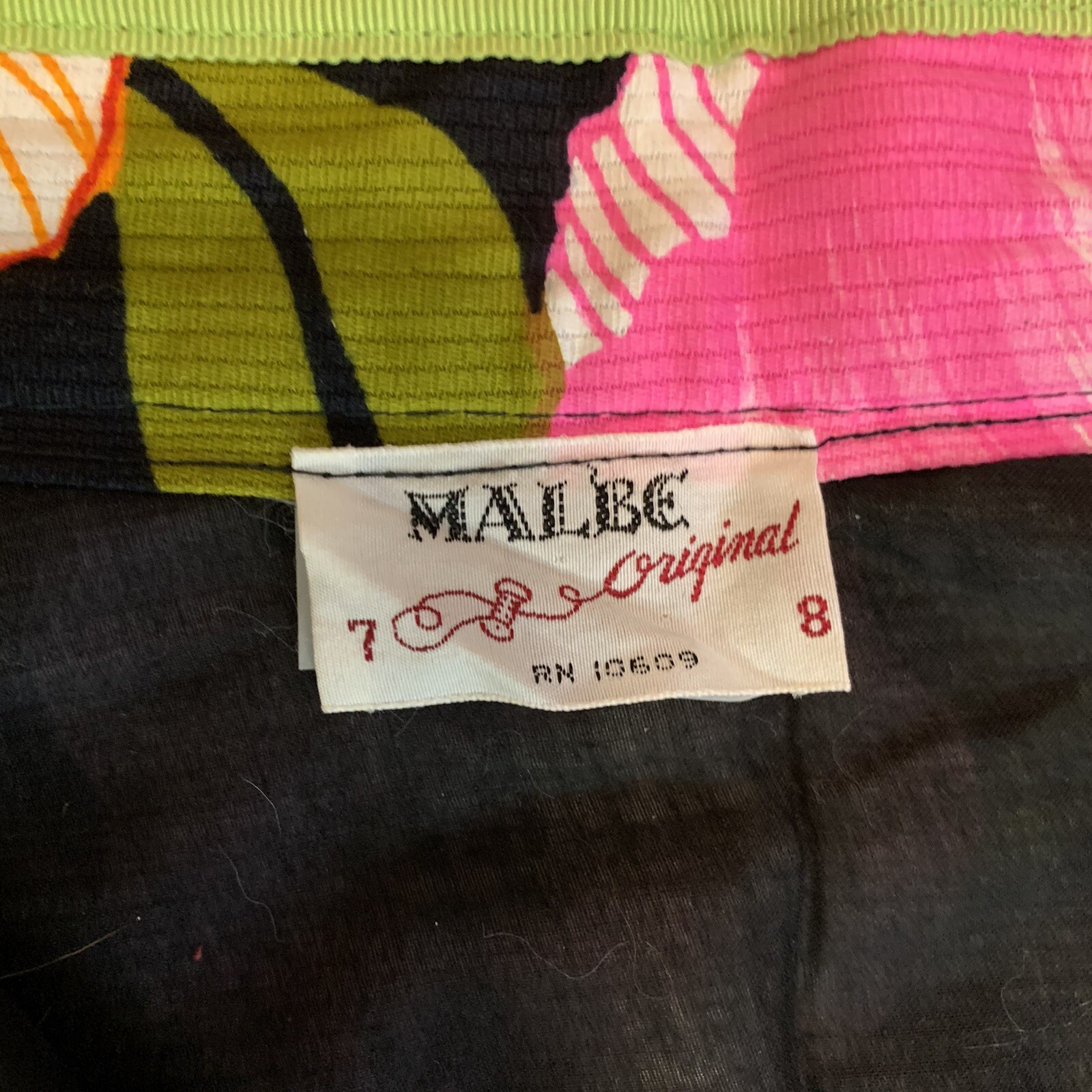 Vintage Floral Maxi Skirt By Malbe 60’s 70’s