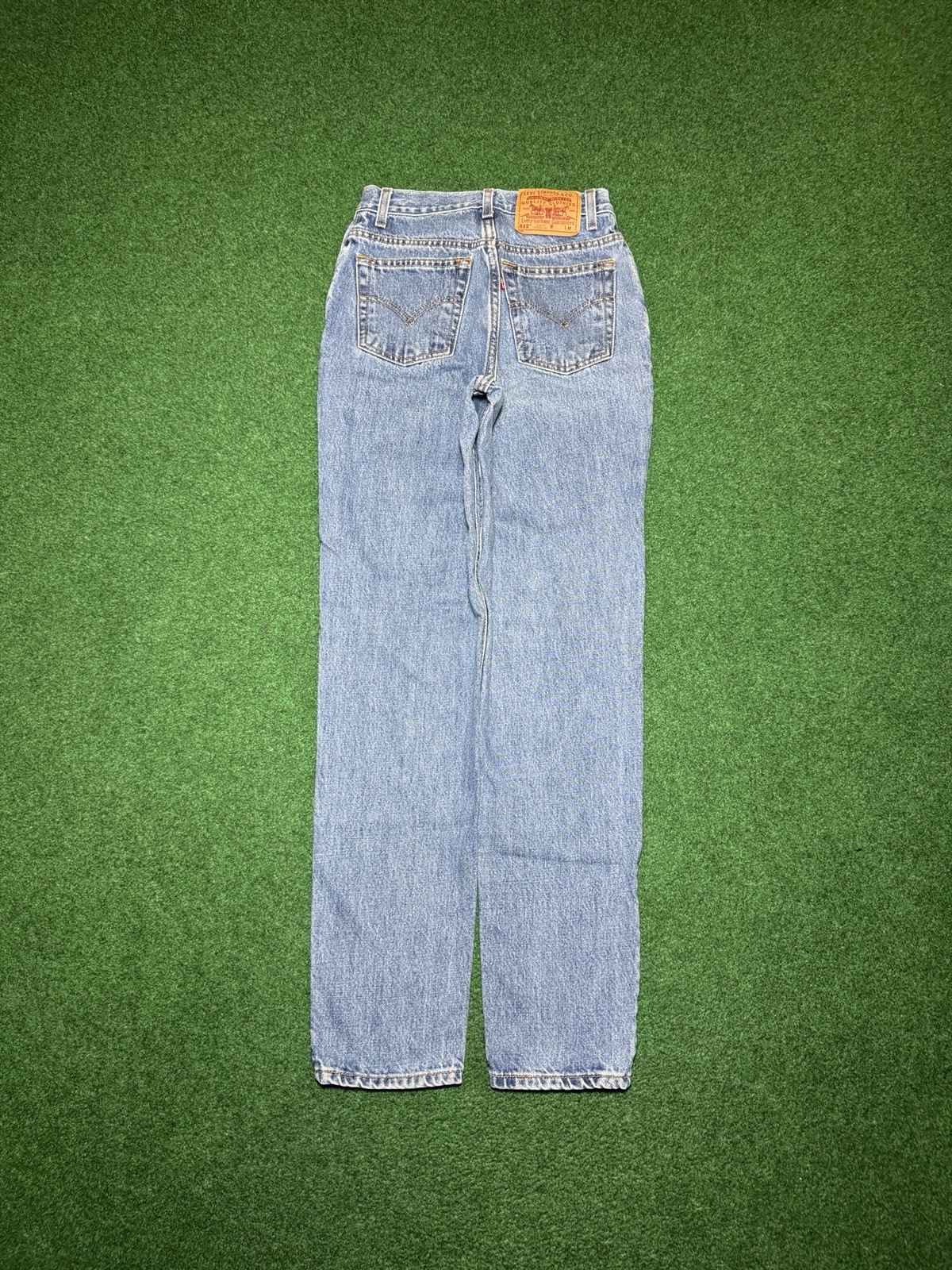 Vintage Levi’s 512 Slim Taper Womens 5 Jr 26×31 Light Wash Y2K 90s Denim Jeans