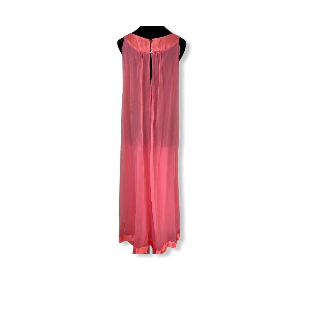 Vintage Nightgown Lingerie Chiffon Satin Nylon Gossard Artemis Petite S M