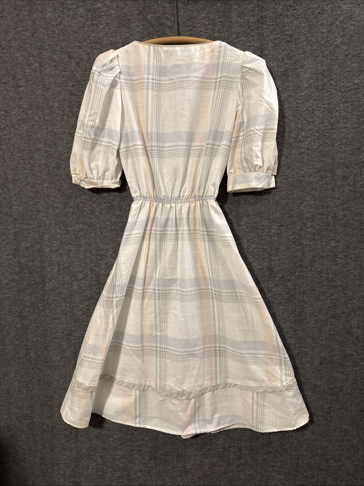 Vintage 70s 80s Joni Blair Size 5 Plaid Dress Made In The USA P51