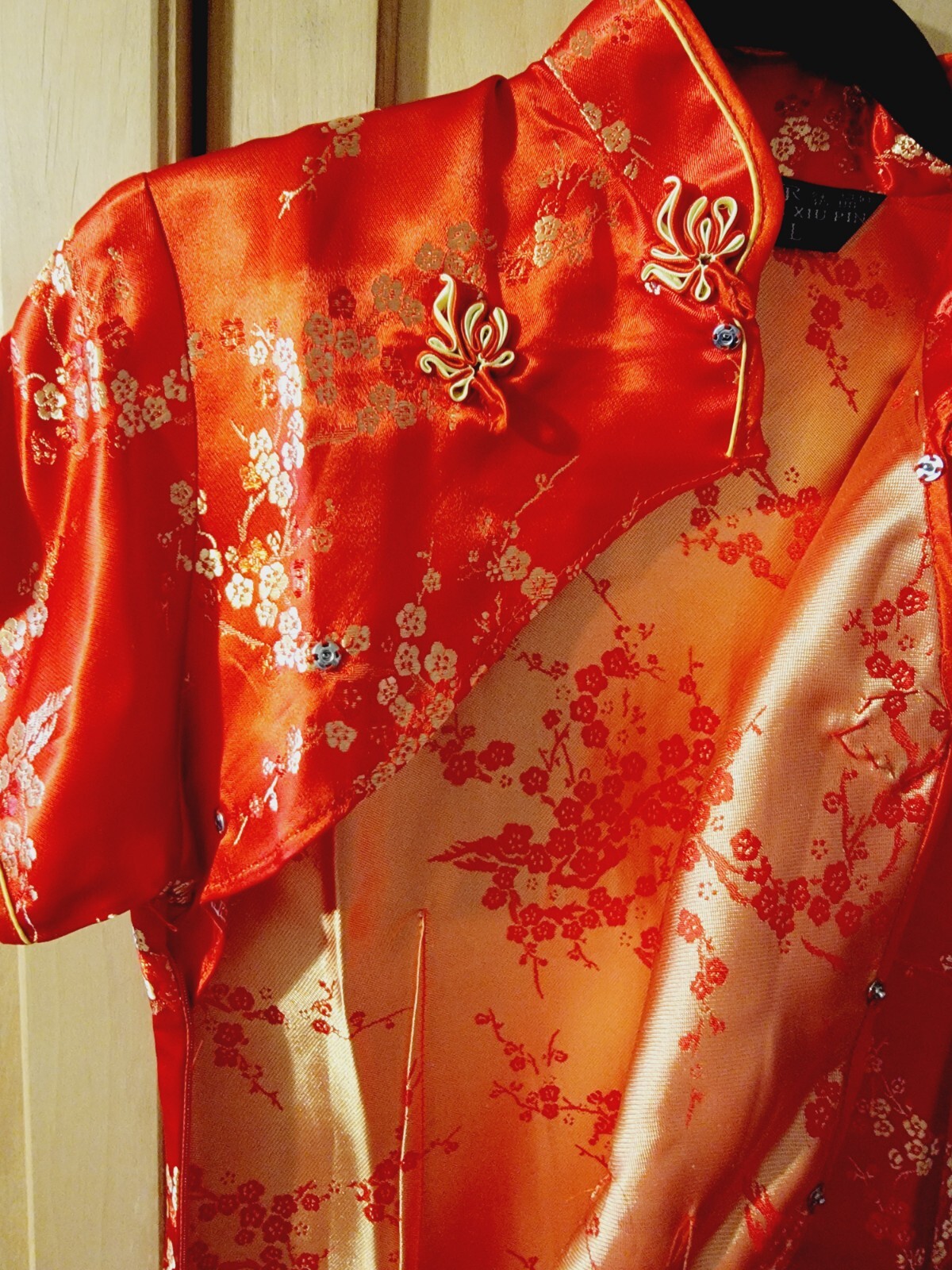 Brand New Chinese Asian Oriental Japanese Geisha Dress Kimono Red Womens Large